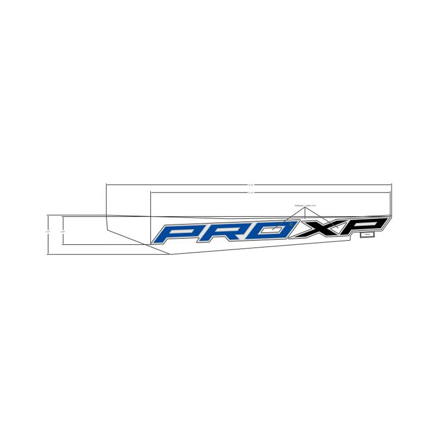 Rear Fender Decal, Lower, Pro XP, Left by Polaris