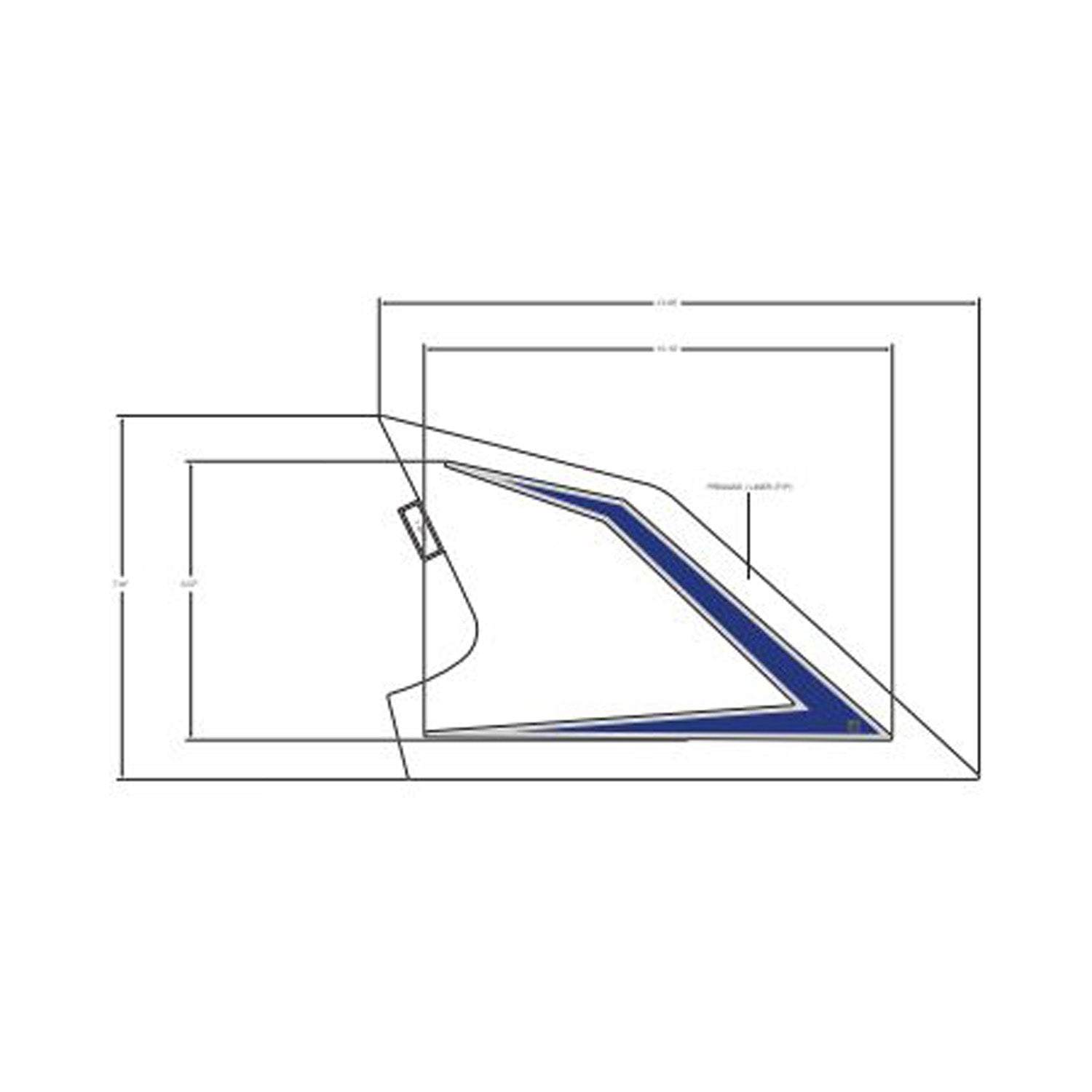 Rear Fender Decal, Upper, Left by Polaris