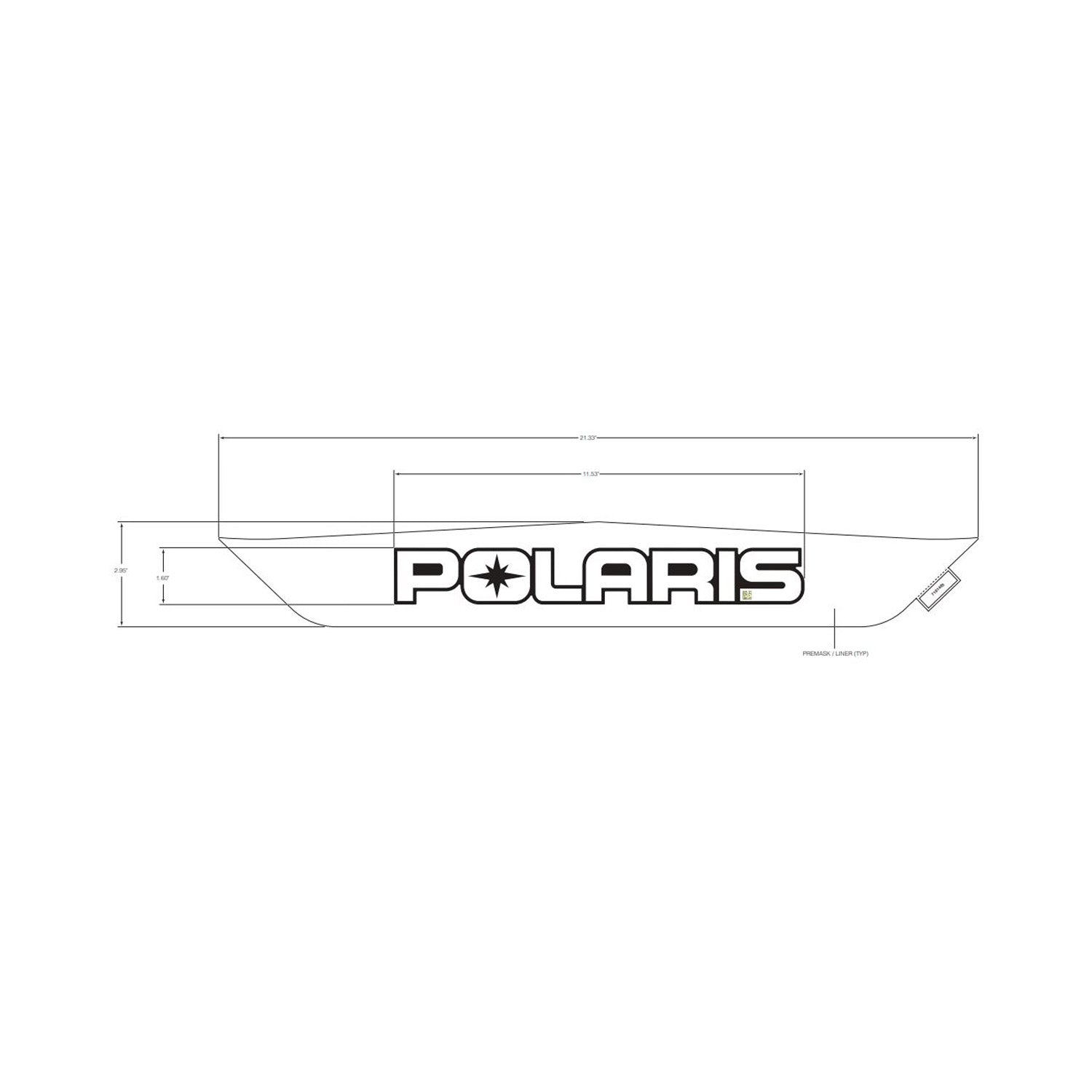 Decal, White by Polaris