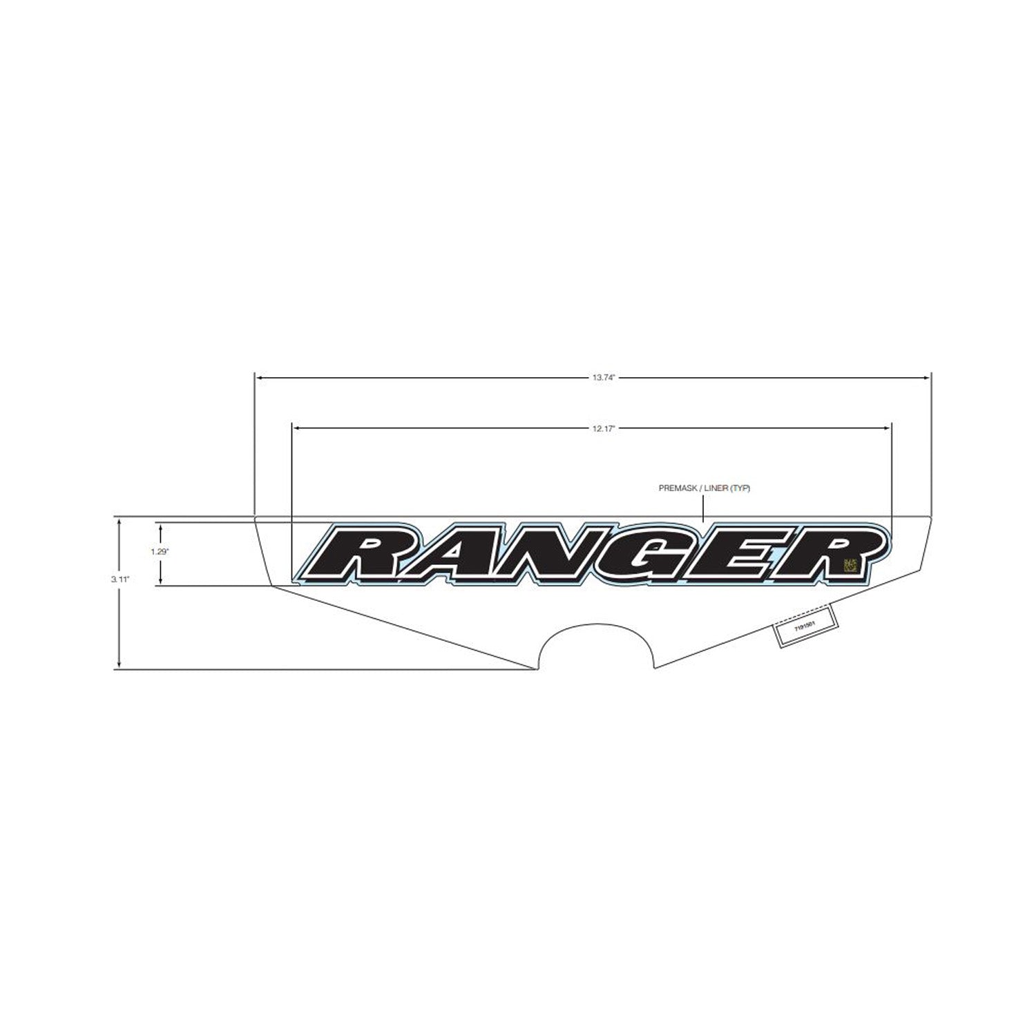 Center Hood Decal by Polaris