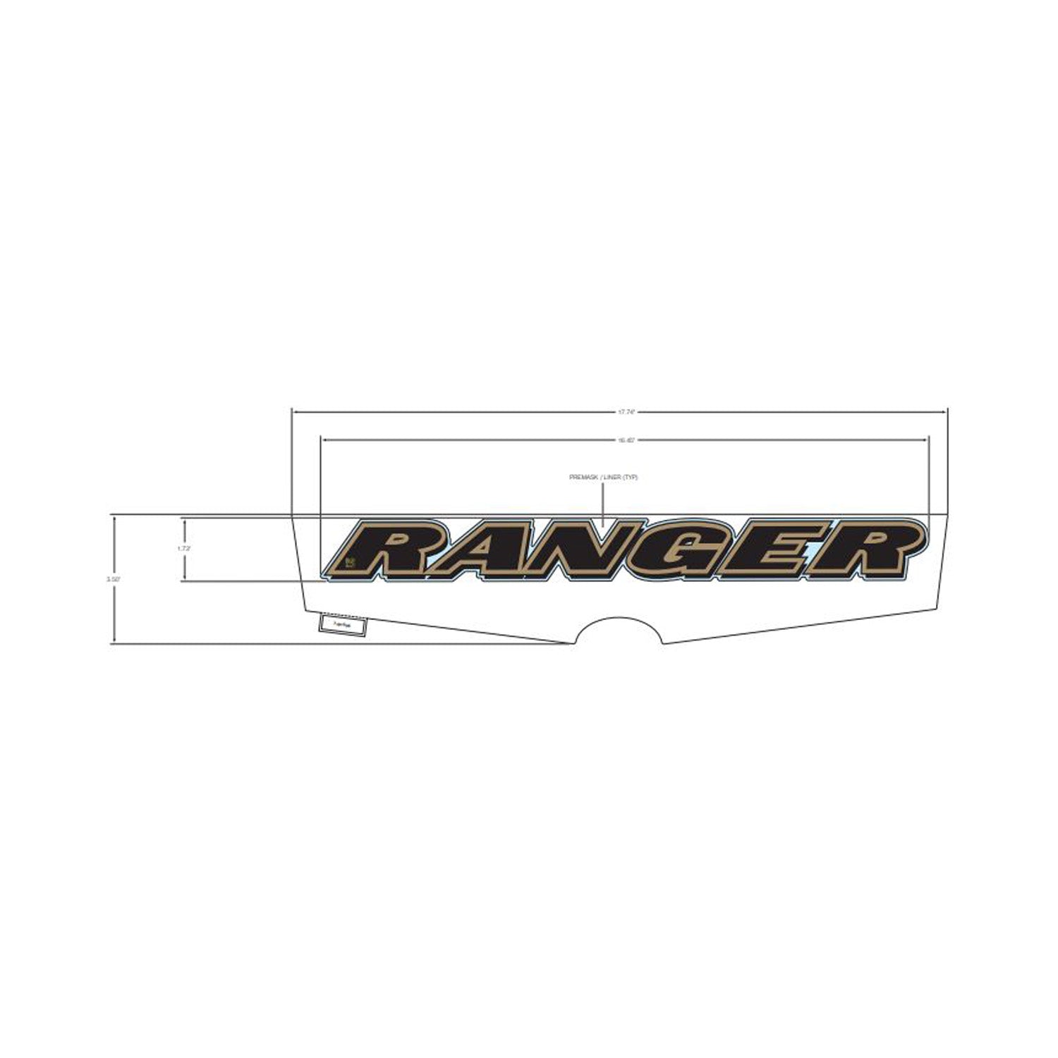 Center Hood Decal by Polaris