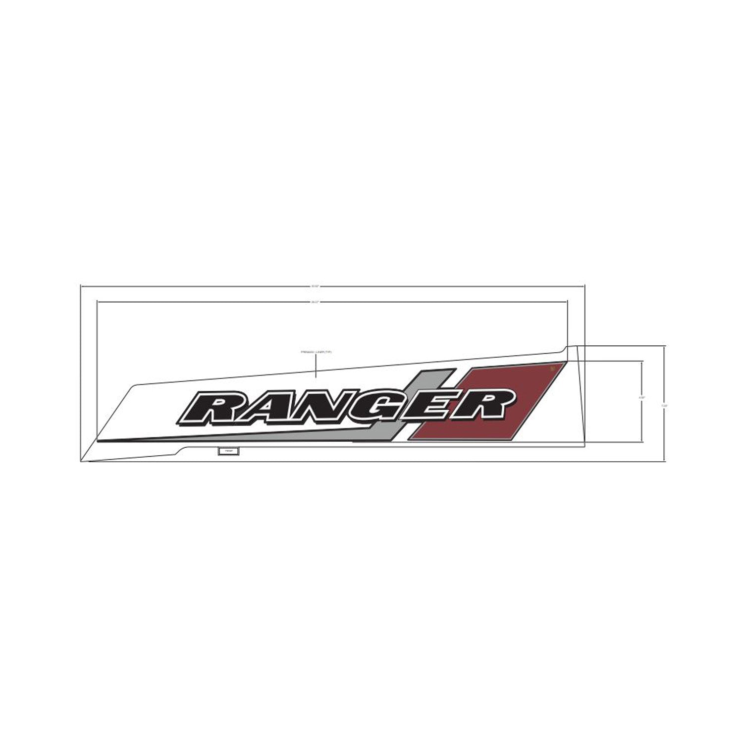 Cargo Box Side Decal, Ranger, Right by Polaris