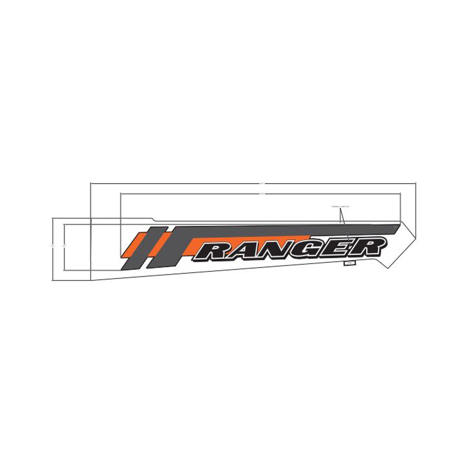 Cargo Box Side Decal, Ranger, Left by Polaris