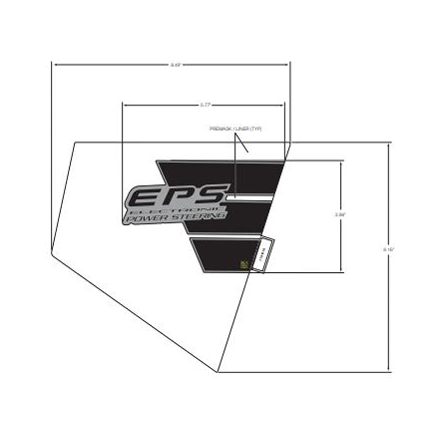 Front Fender Decal, Lower, Left by Polaris