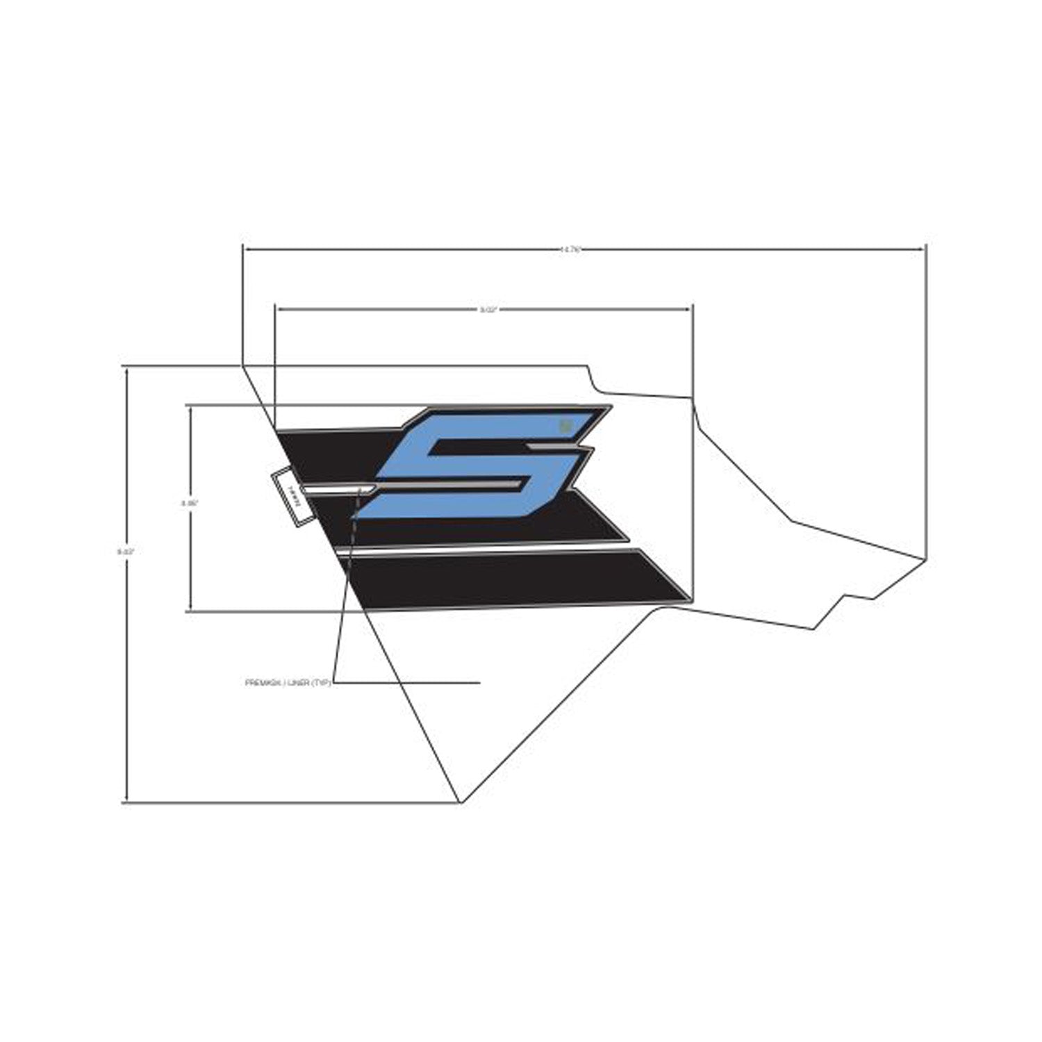 Rear Fender Decal, Lower, Right by Polaris