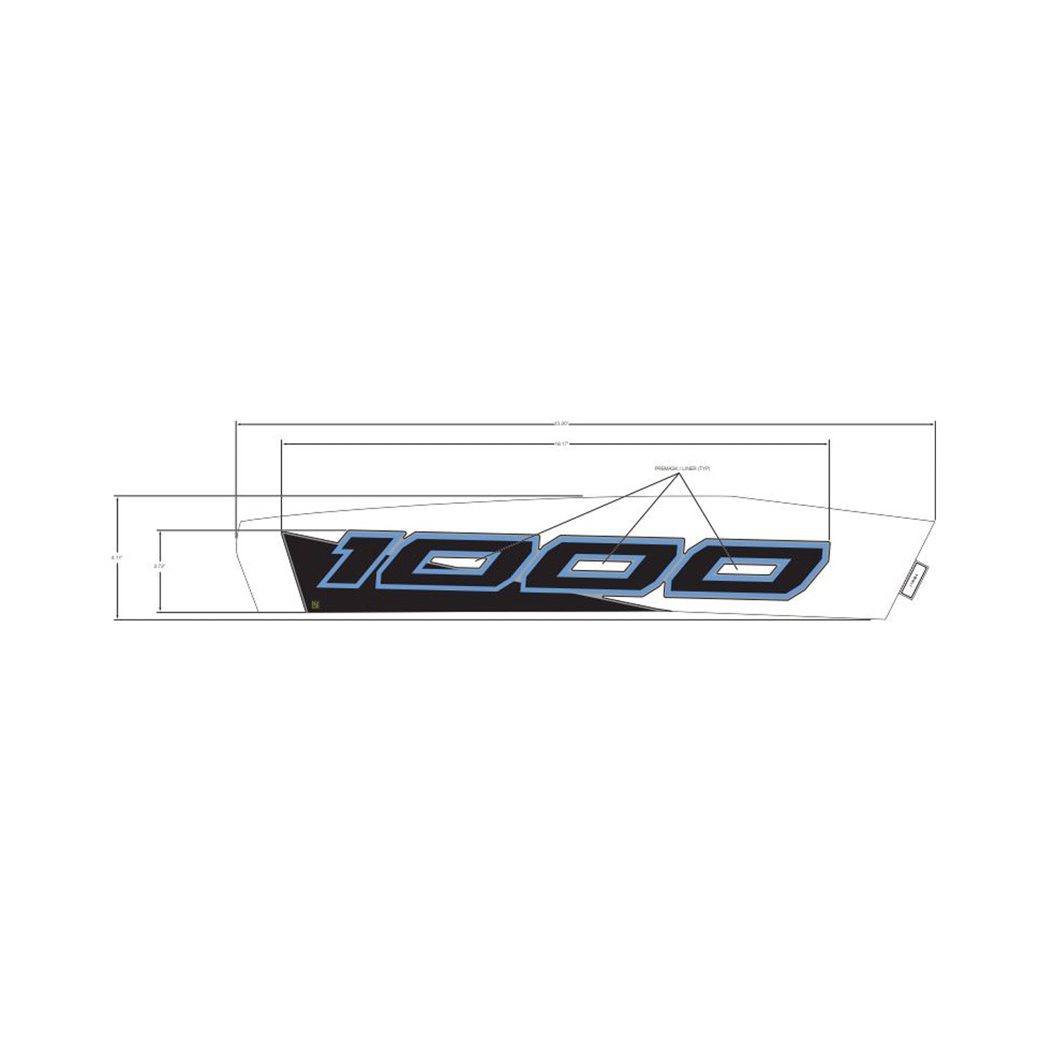 Front Fender Decal, Upper, Right by Polaris