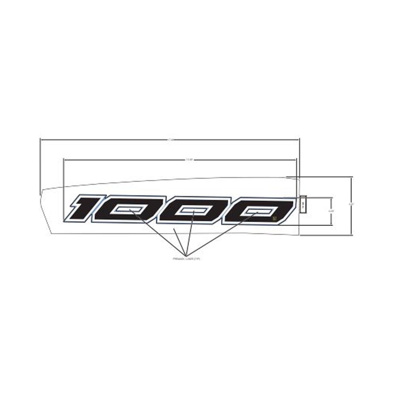 Front Fender Decal, Upper, Right by Polaris