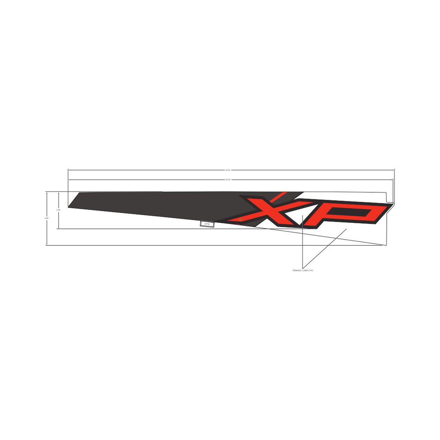 Rear Fender Decal, Upper, Right by Polaris