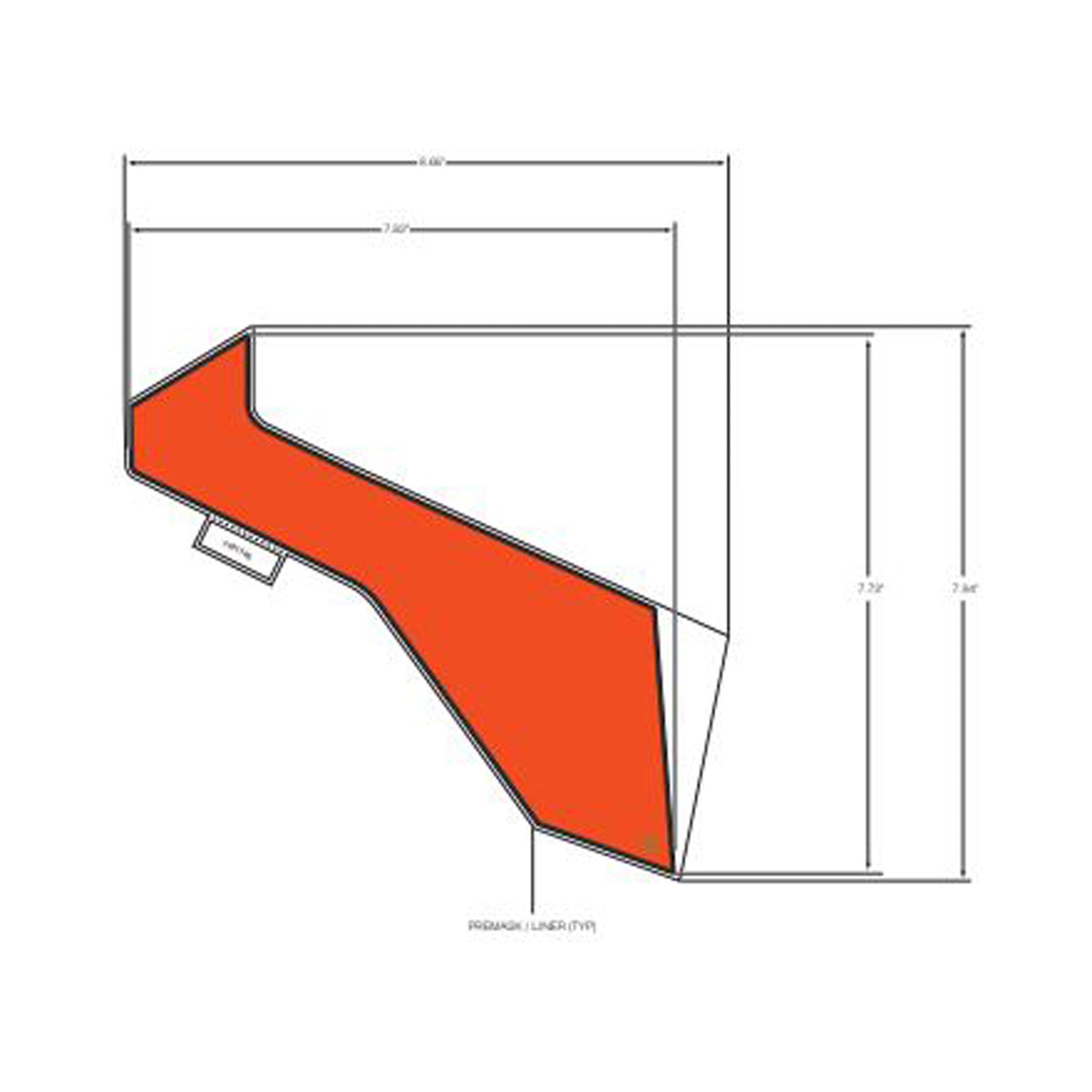Front Fender Decal, Lower, Right by Polaris