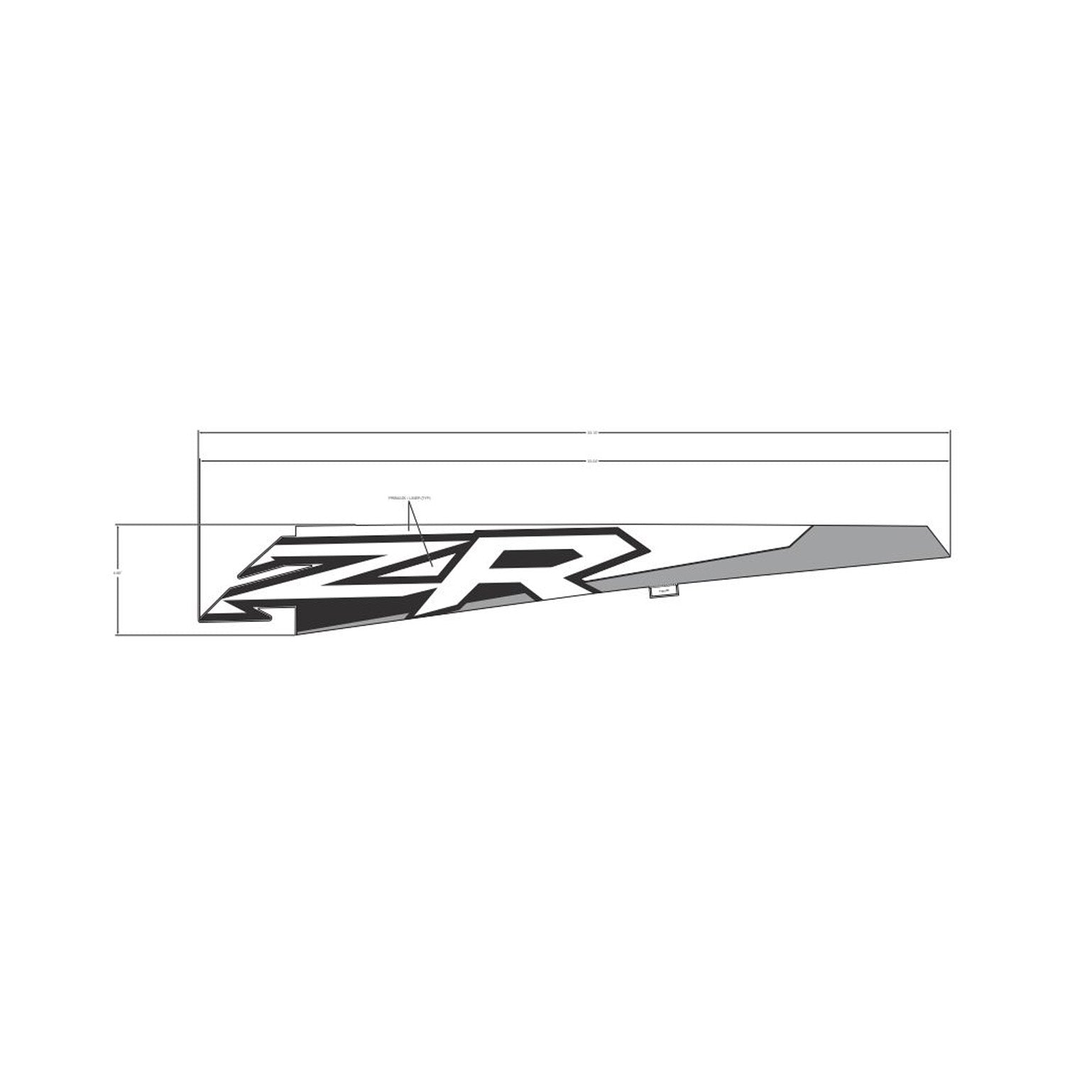Rear Fender Decal, Upper, Left by Polaris