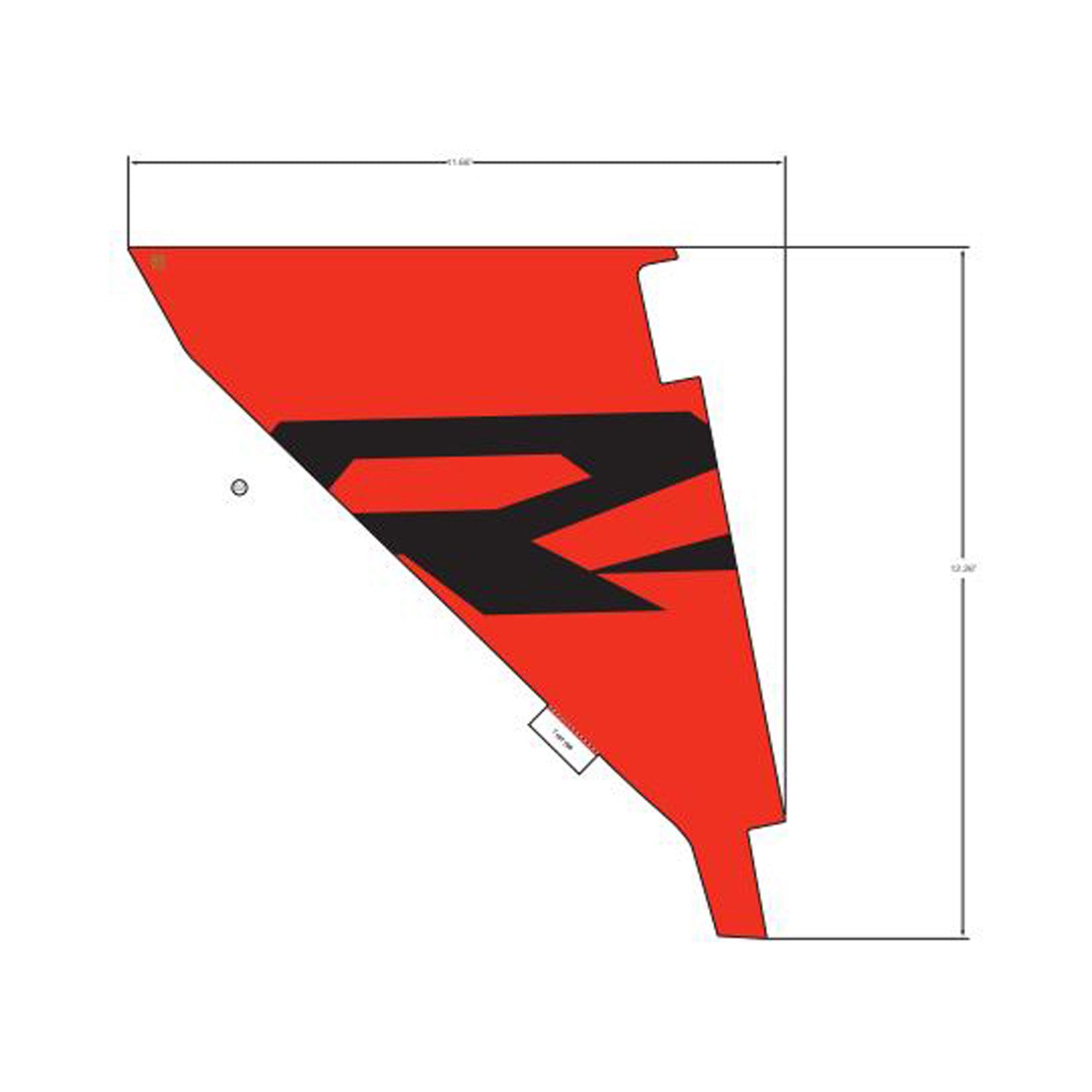 Bolster Cover Decal, Right by Polaris