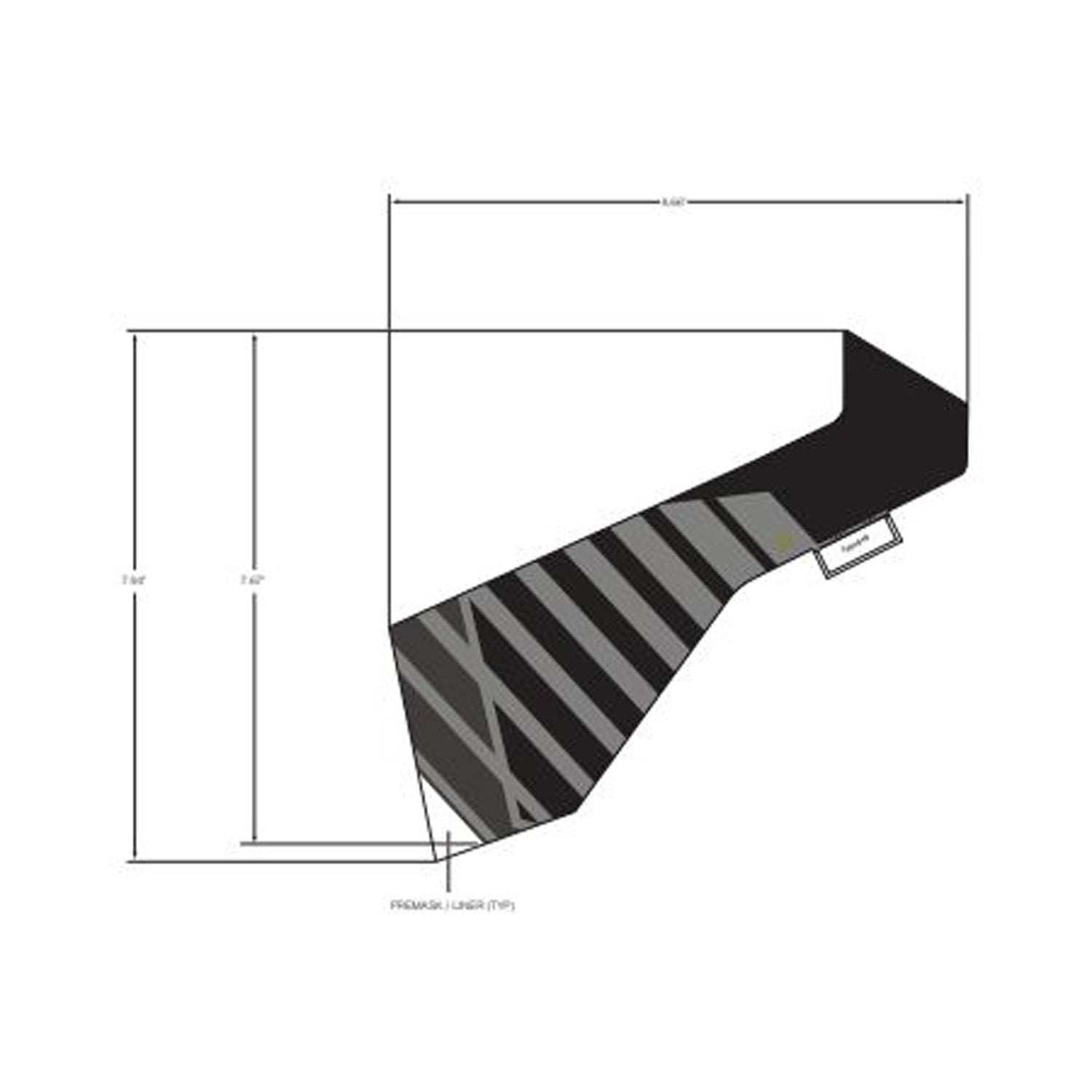 Front Fender Decal, Lower, Left by Polaris