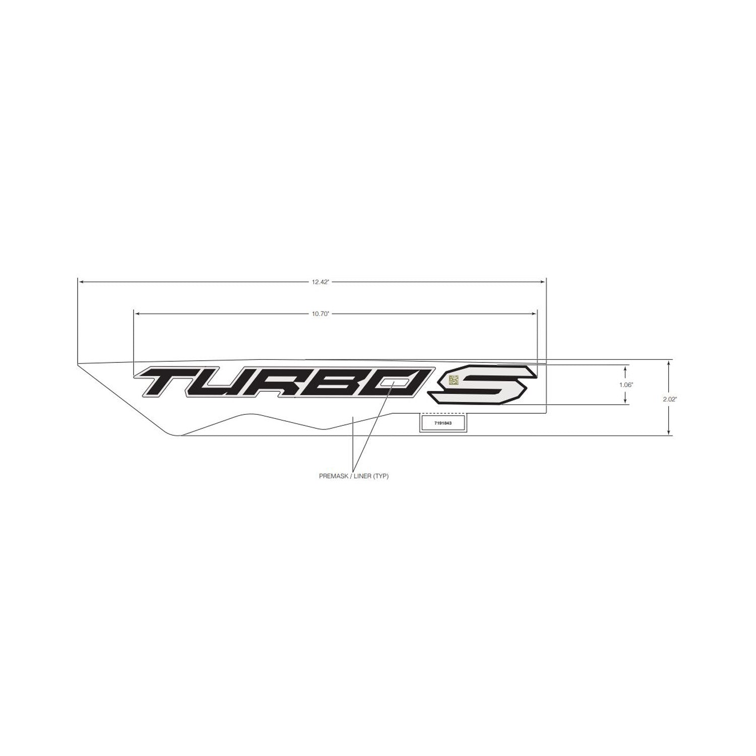 Center Hood Decal, Right by Polaris
