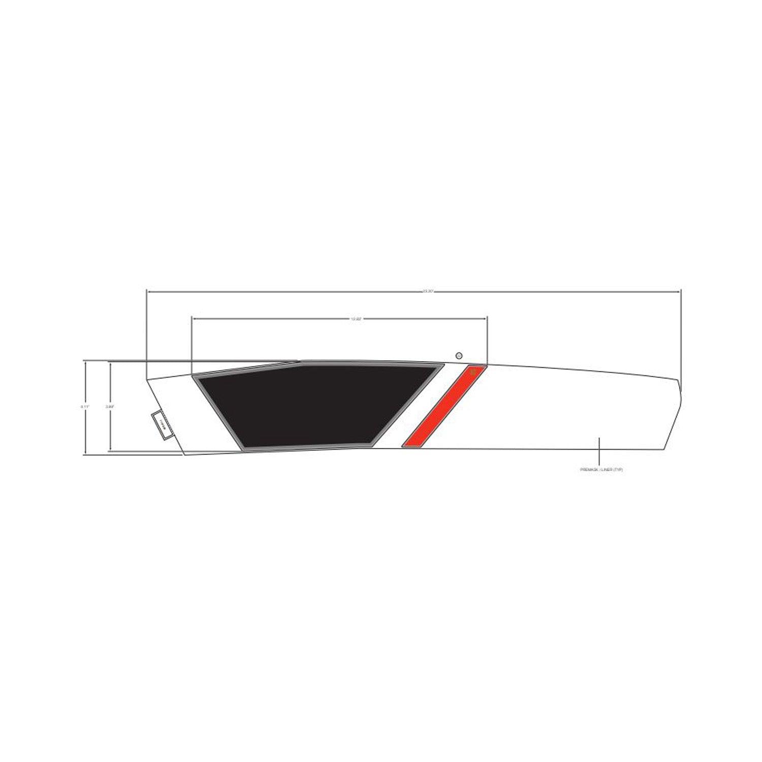 Front Fender Decal, Upper, Left by Polaris