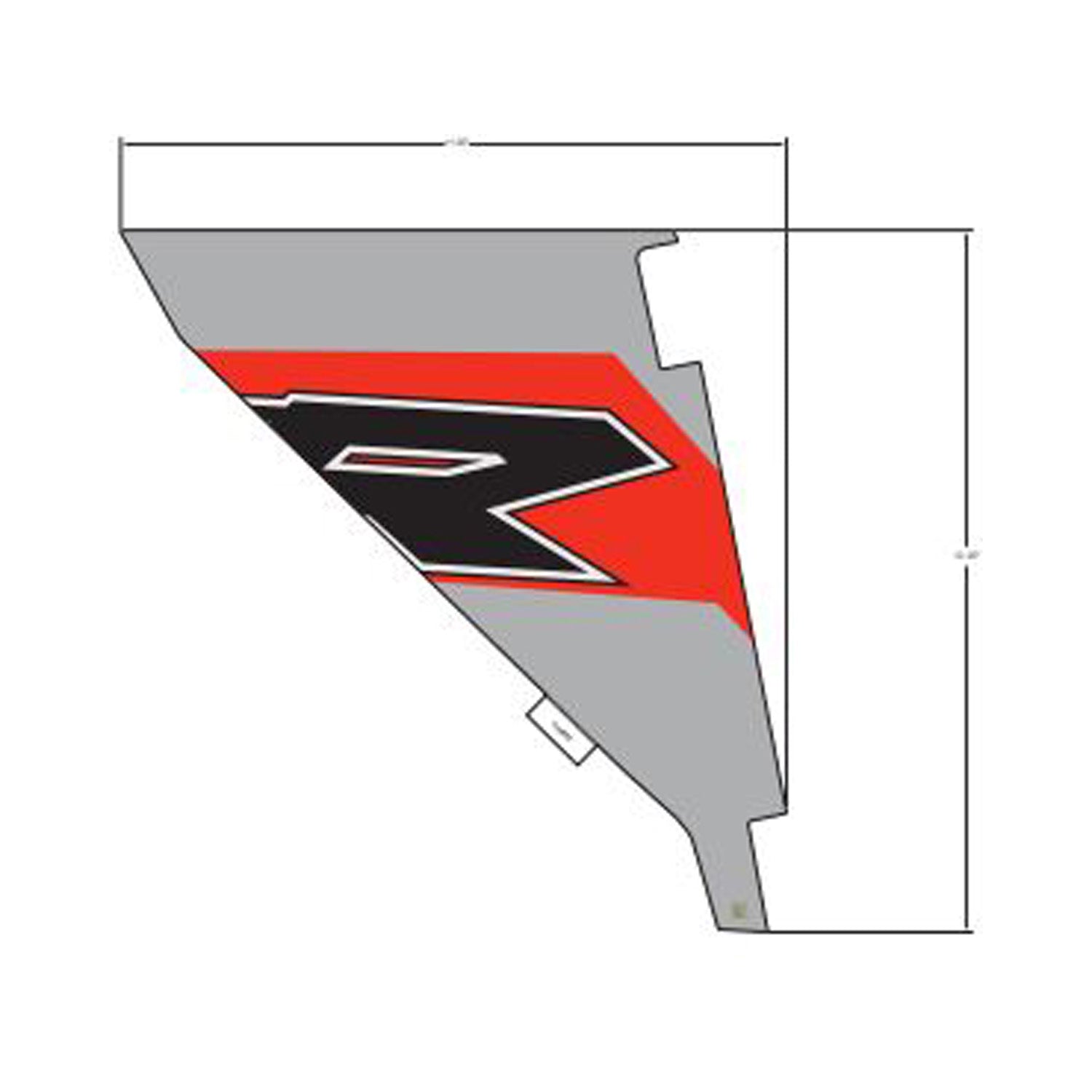 Bolster Cover Decal, Right by Polaris