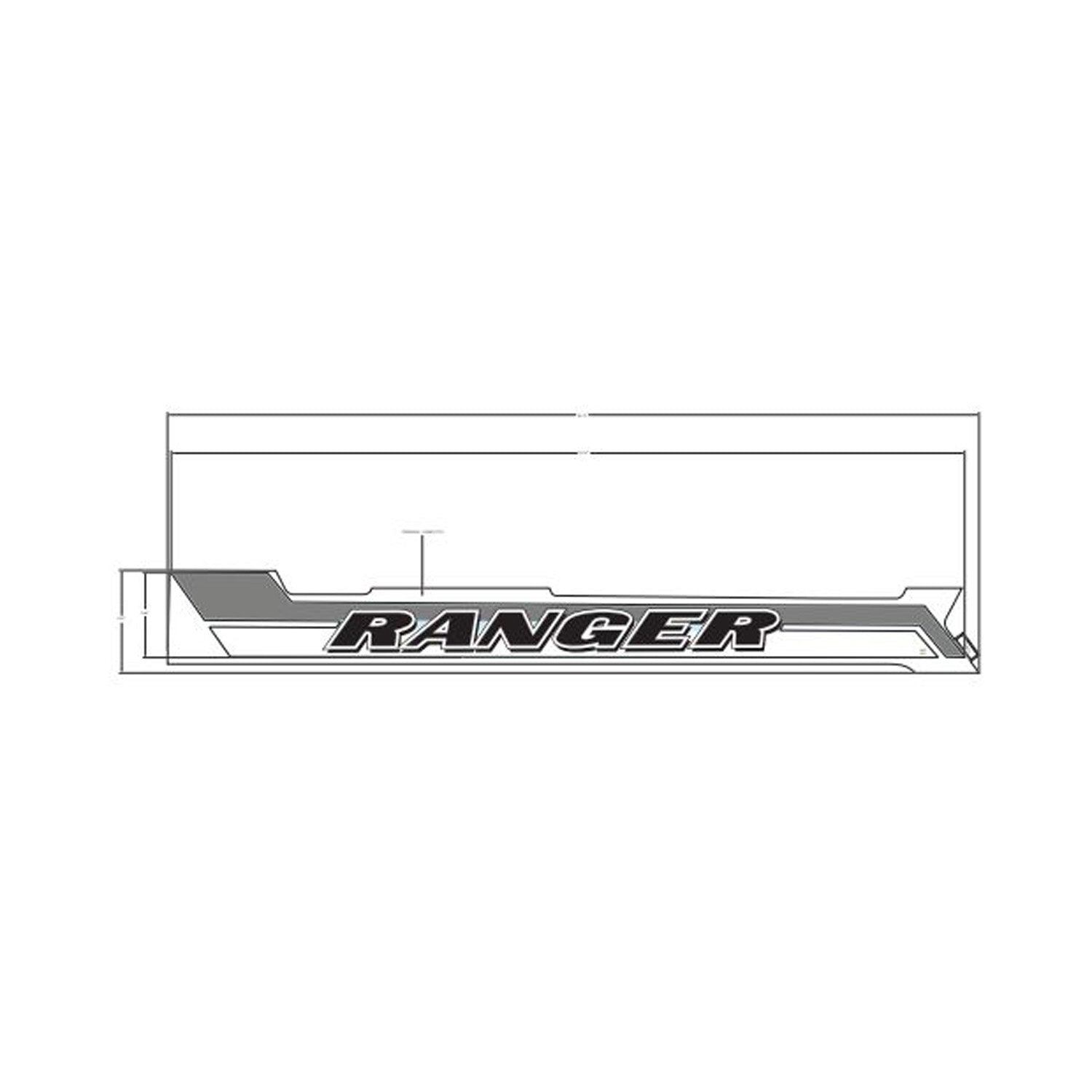 Cargo Box Side Decal, Ranger, Left by Polaris