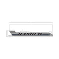 Gray and black angular cargo box side decal with "RANGER" text in bold letters, left side fitment.