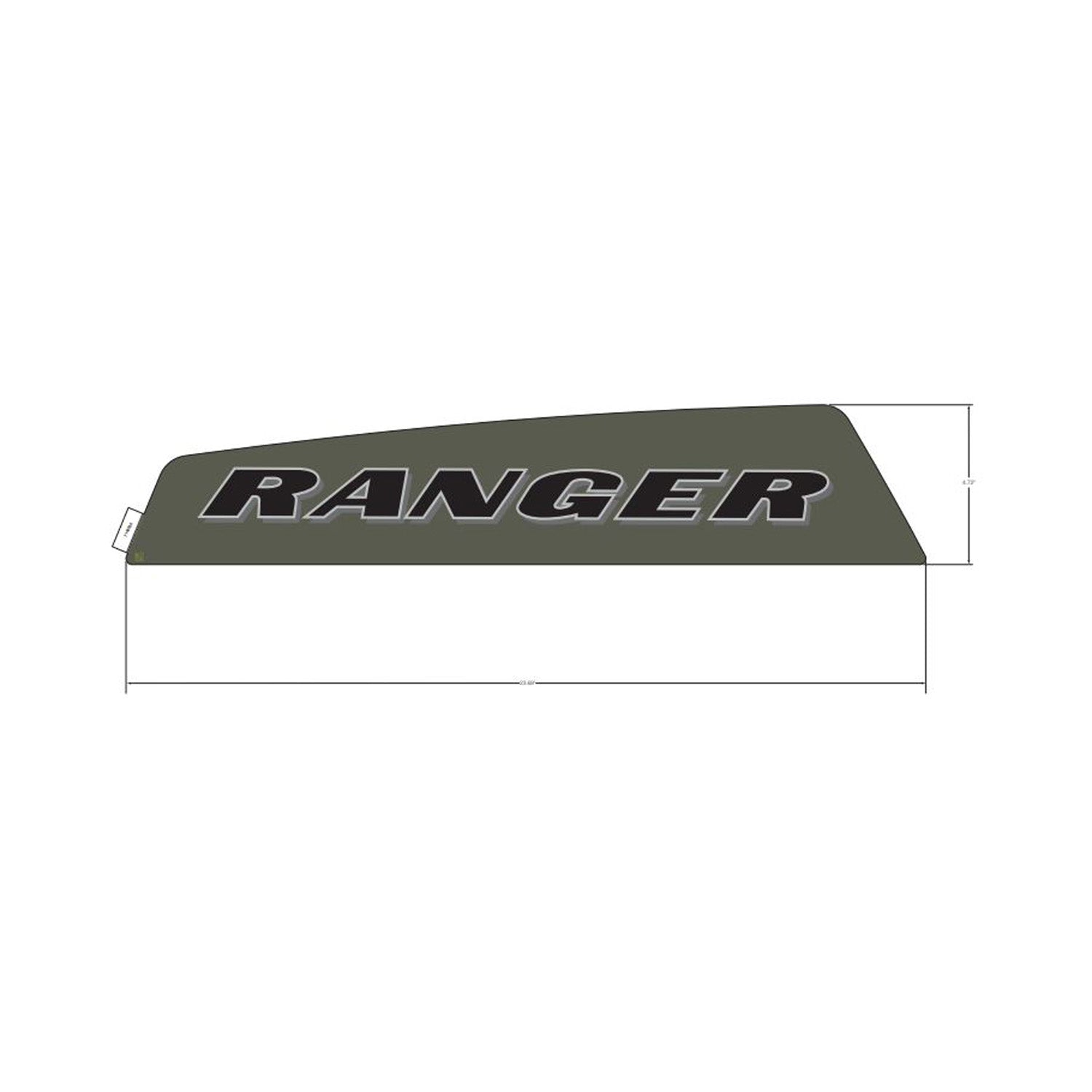 Cargo Box Decal, Ranger, Left by Polaris