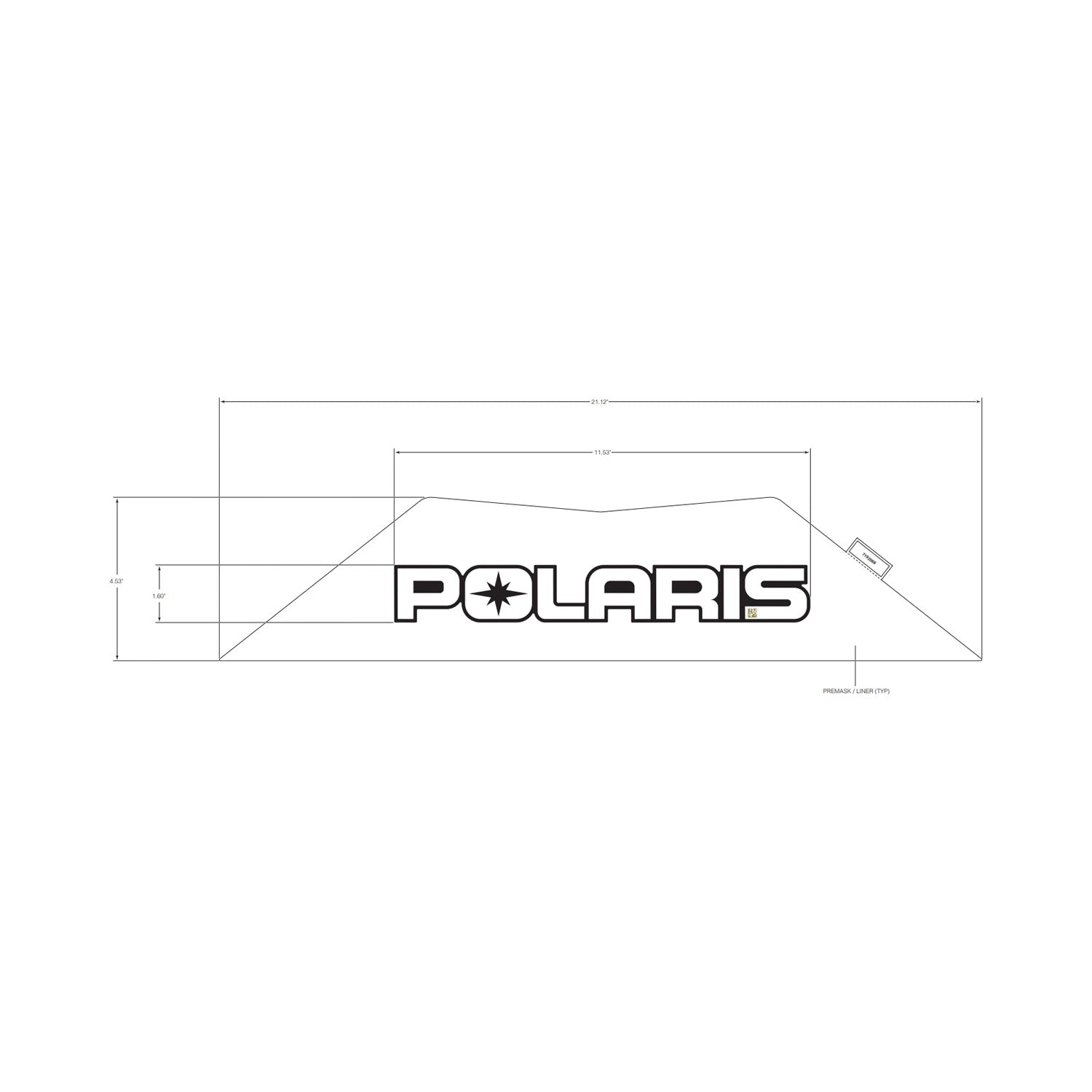 Front Fender Decal, 1000, Left by Polaris