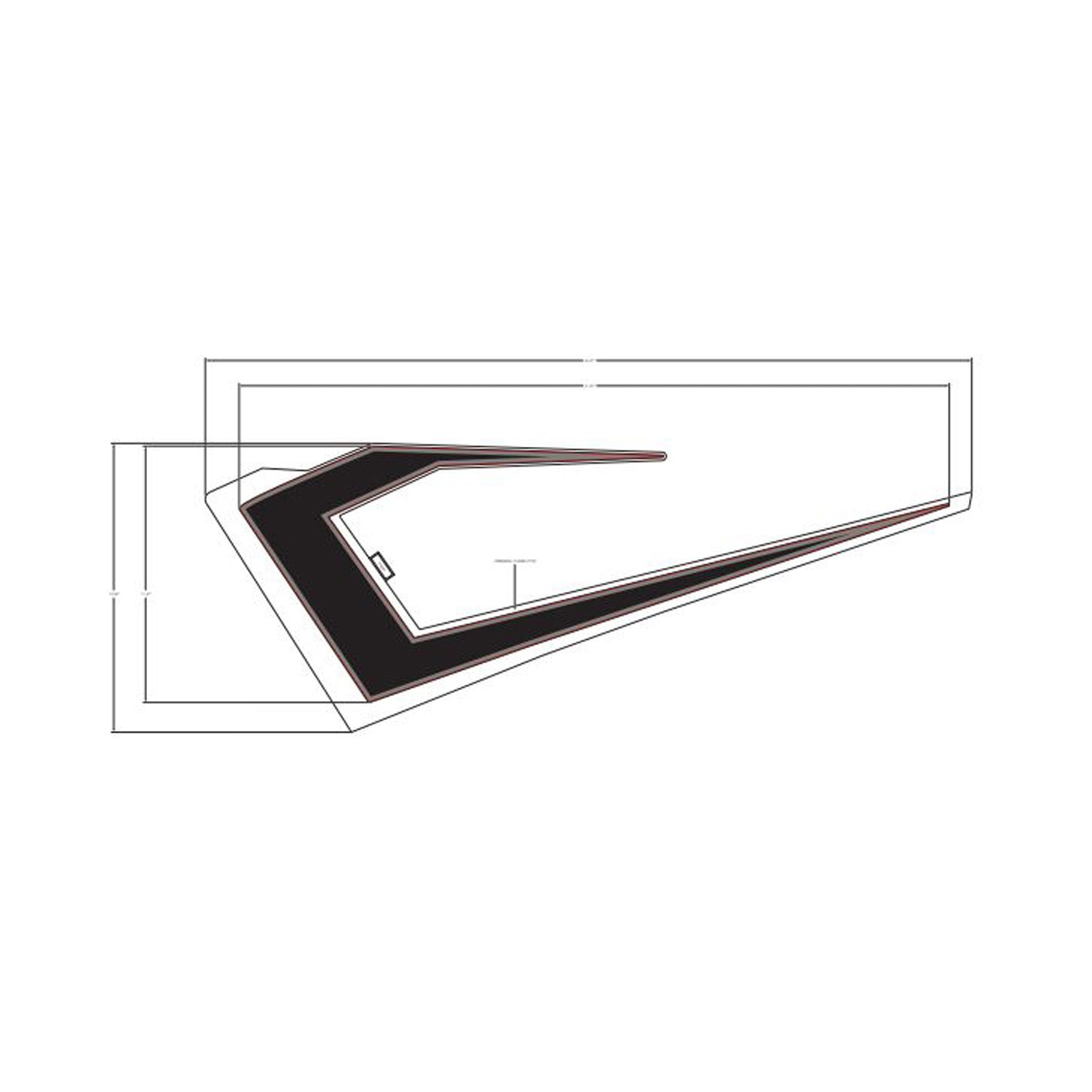 Front Upper Door Decal, Left by Polaris
