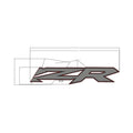 Rear Door Decal, Middle, RZR, Left by Polaris