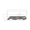Rear Door Decal, Middle, RZR, Right by Polaris