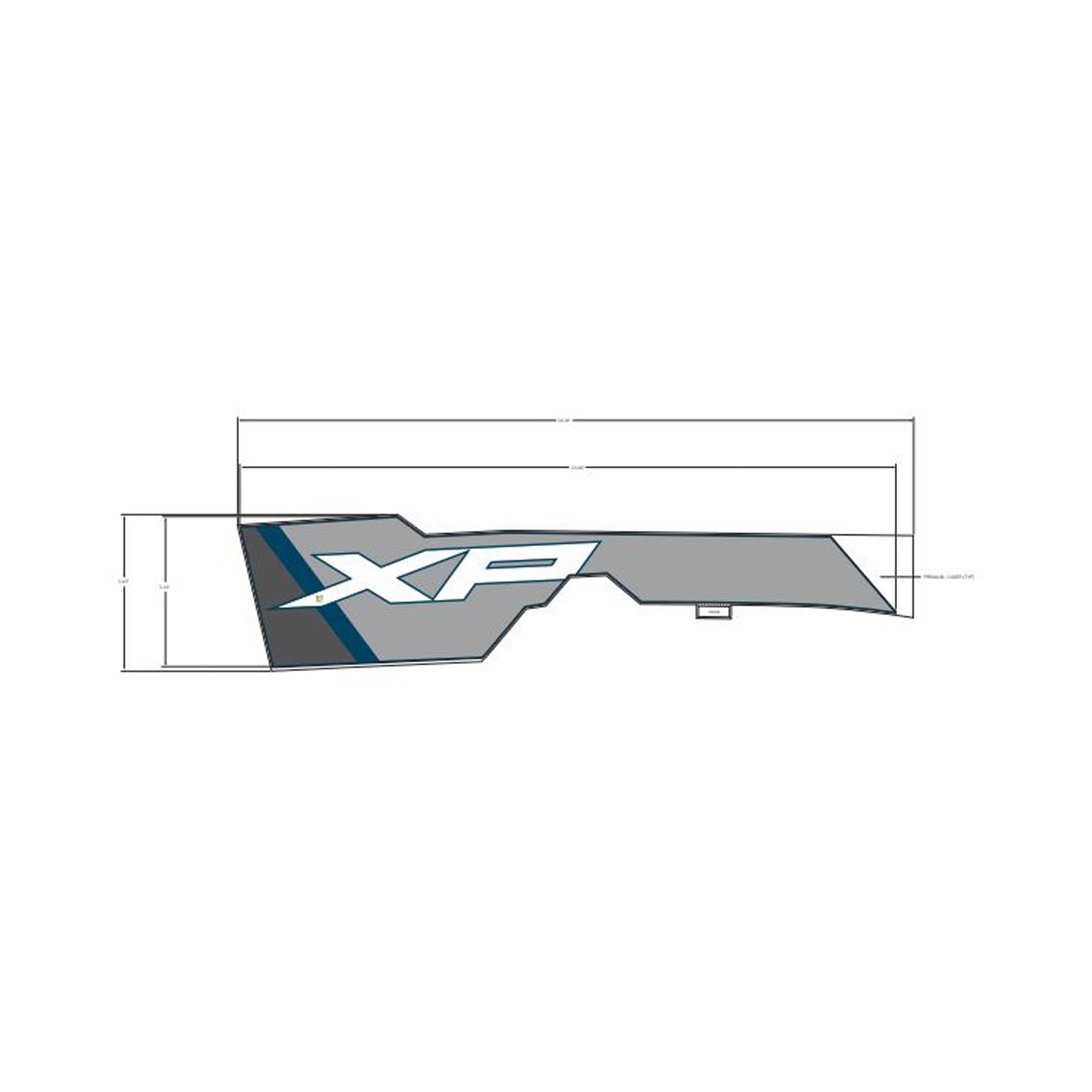 Front Fender Decal, Upper, Xp, Right by Polaris