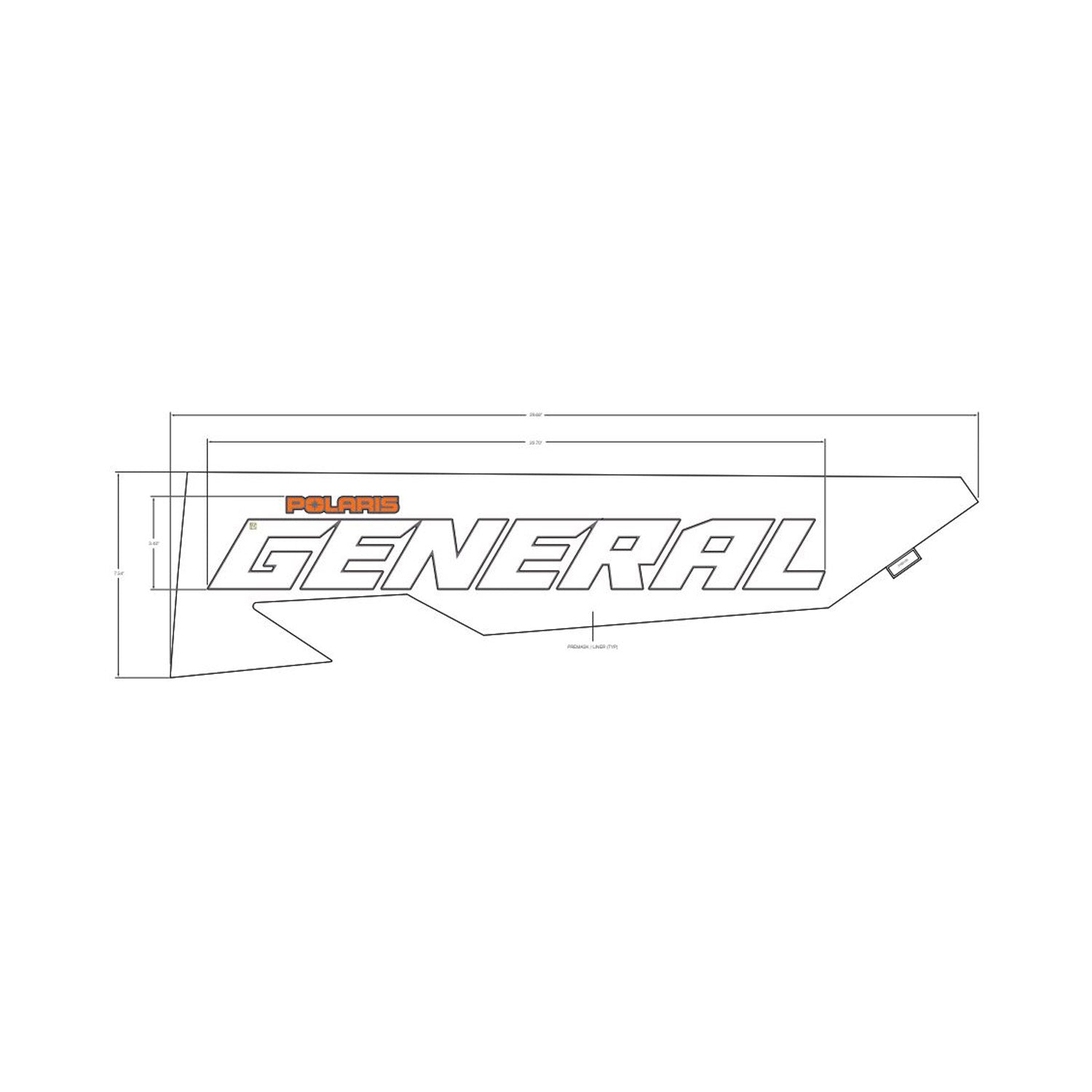 Cargo Box Side Decal, Left by Polaris