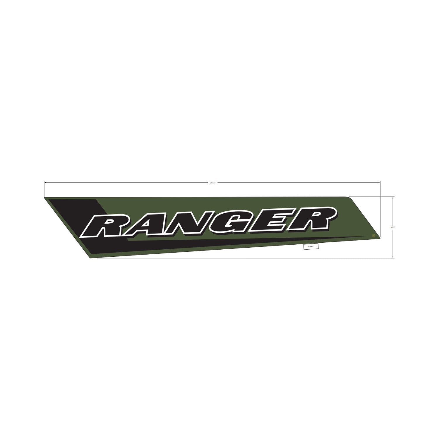Cargo Box Side Decal, Ranger, Left by Polaris