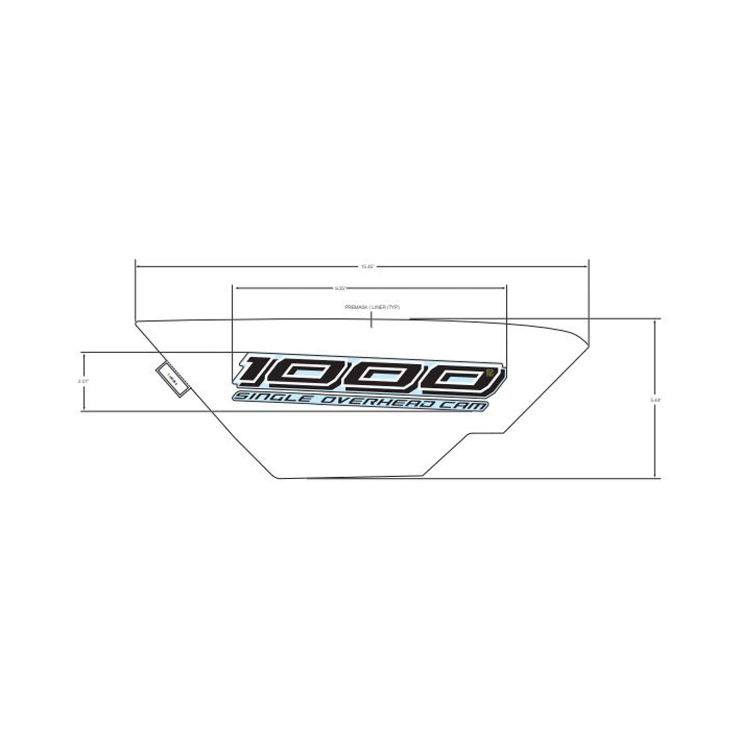 Front Fender Decal, 1000, Right by Polaris