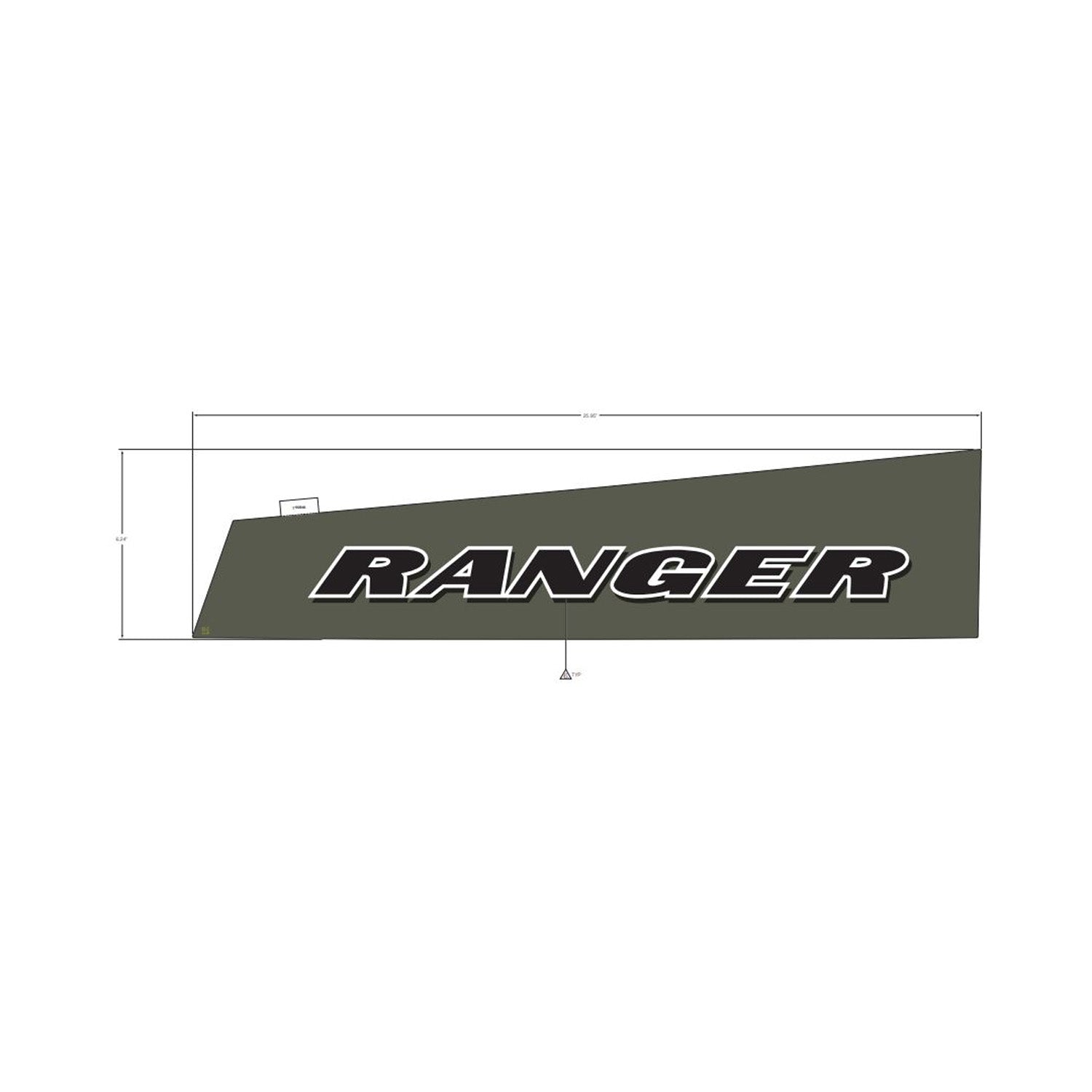 Cargo Box Decal, Ranger, Left by Polaris