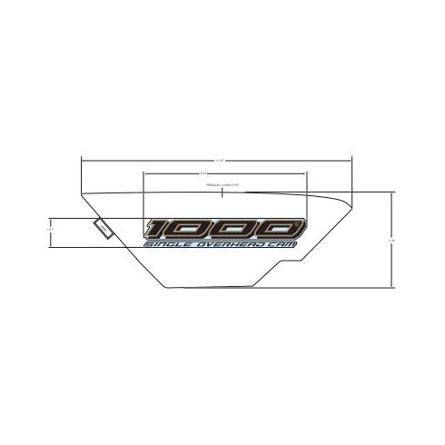Front Fender Decal, 1000, Right by Polaris