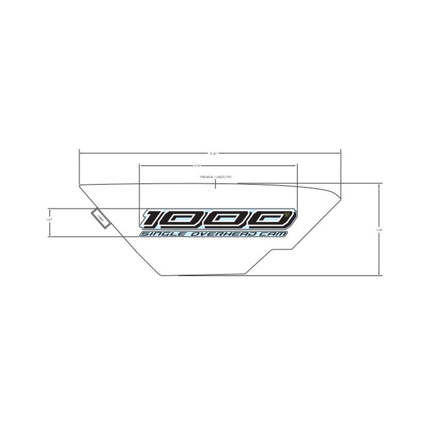 Front Fender Decal, 1000, Right by Polaris