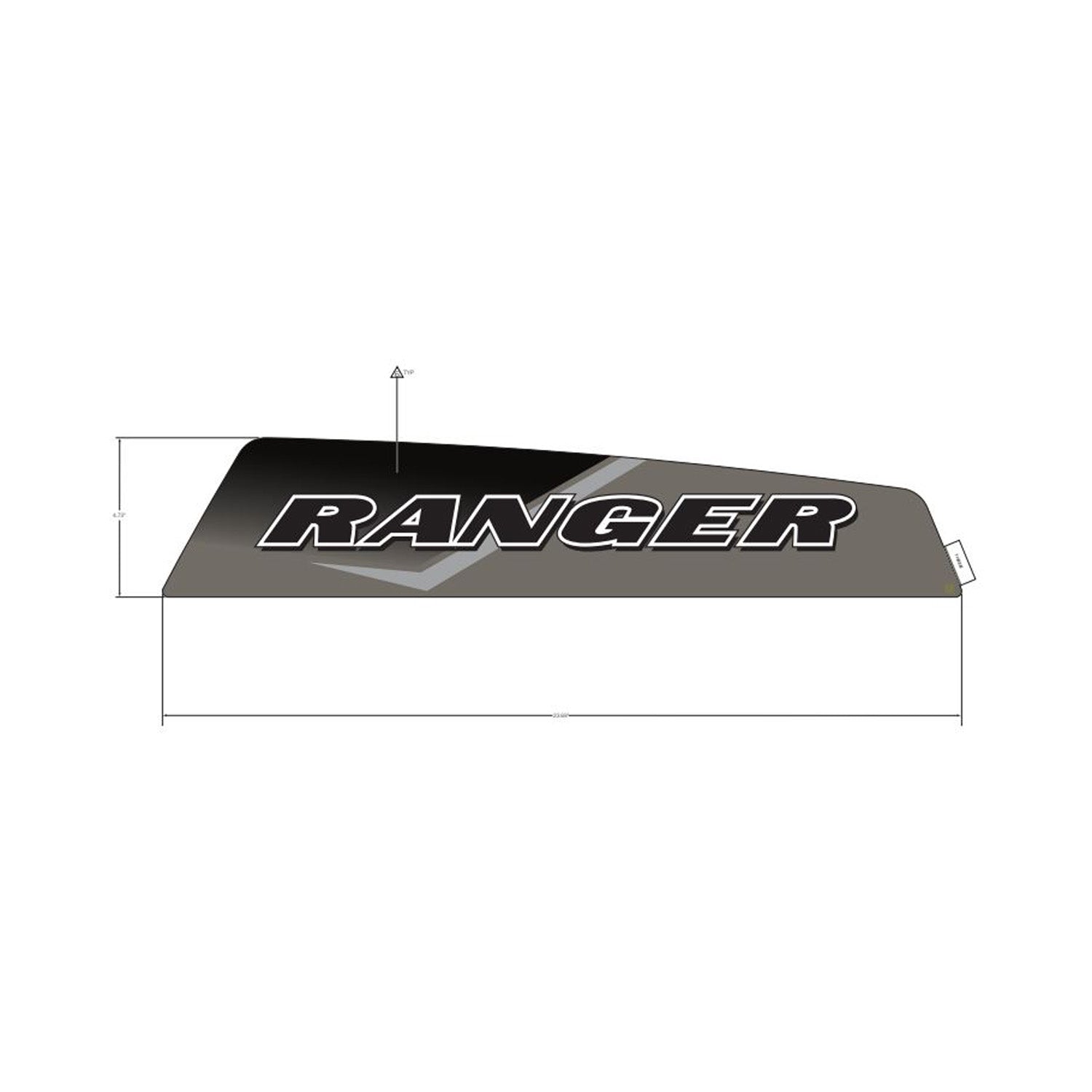 Cargo Box Side Decal, Ranger, Right by Polaris