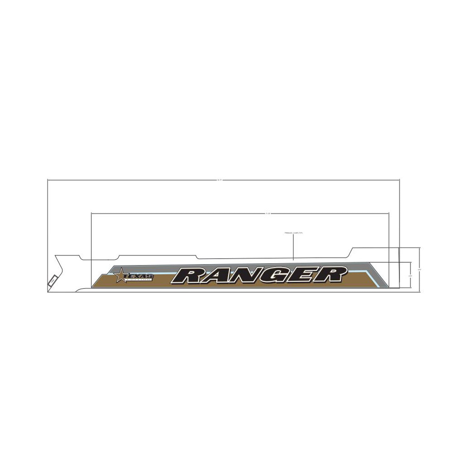 Cargo Box Side Decal, Ranger, Right by Polaris