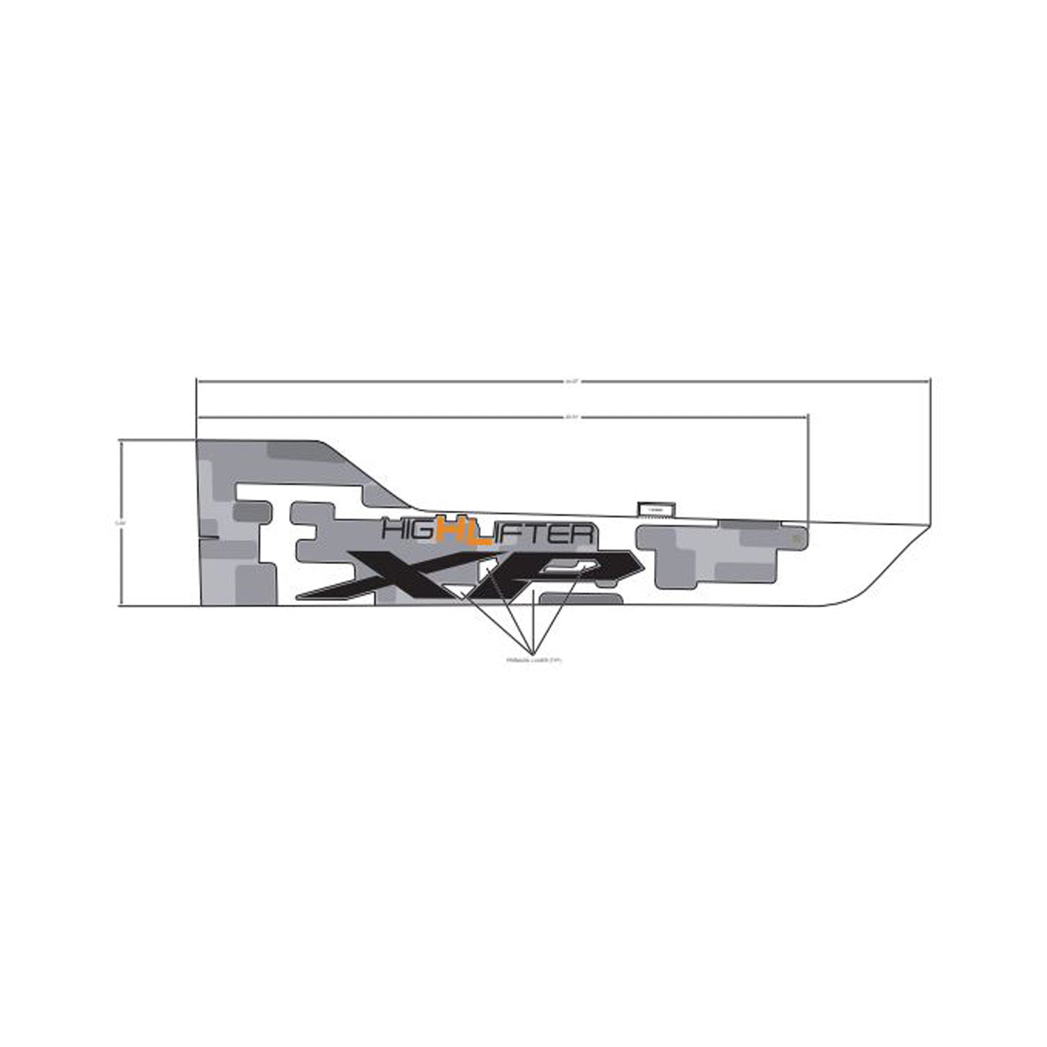 Front Upper Door Decal, Left by Polaris