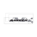 Gray camouflage cargo box decal with black "RANGER" text and stylized "XP" lettering.