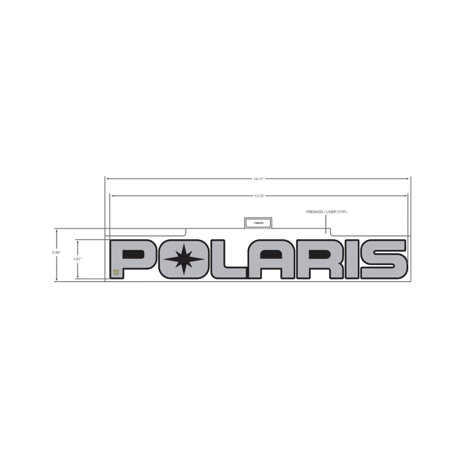 Tailgate Decal, Polaris, Ghgry by Polaris