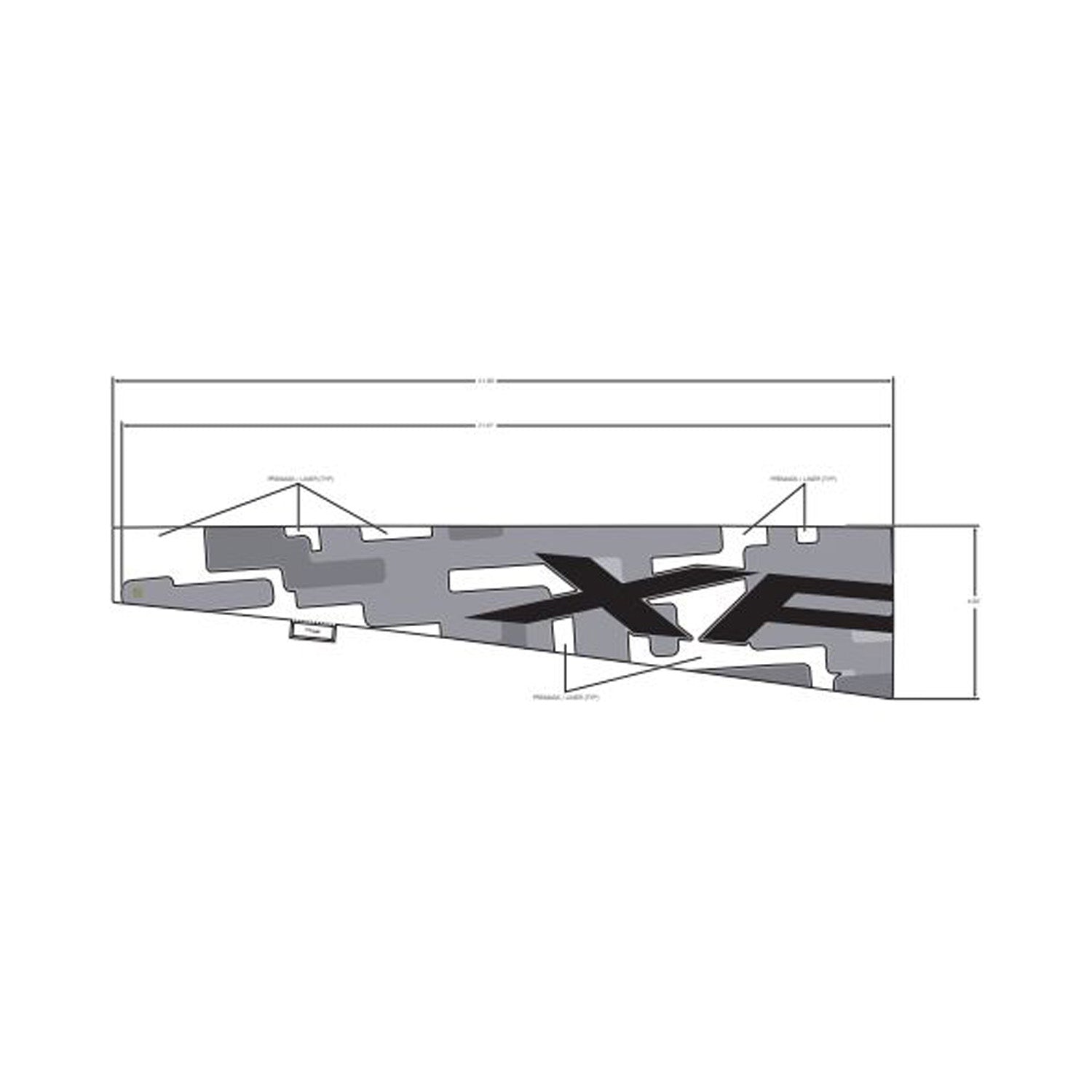 Rear Fender Decal, Upper, Right by Polaris