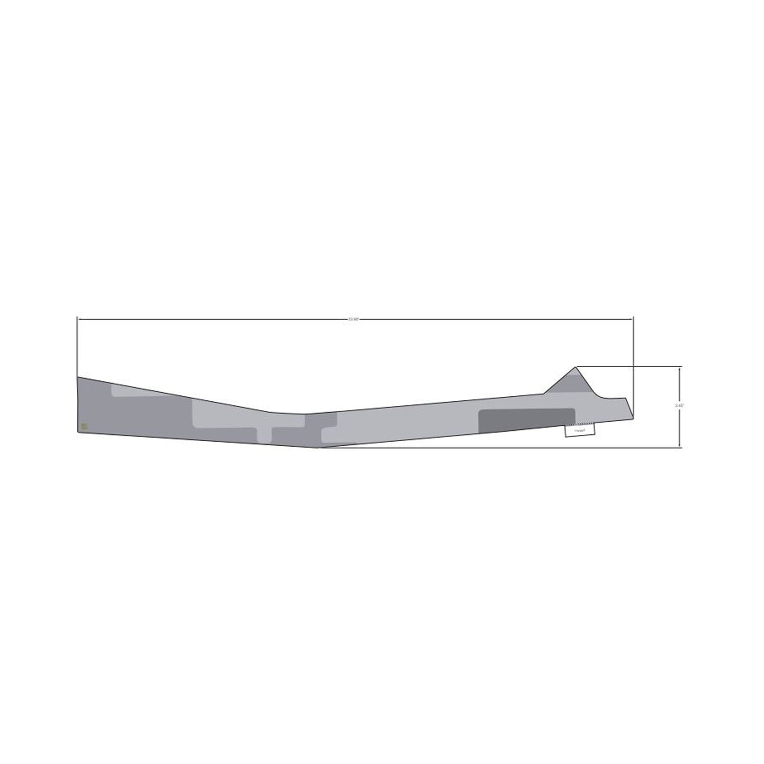 Rear Upper Door Decal, Lower, Right by Polaris