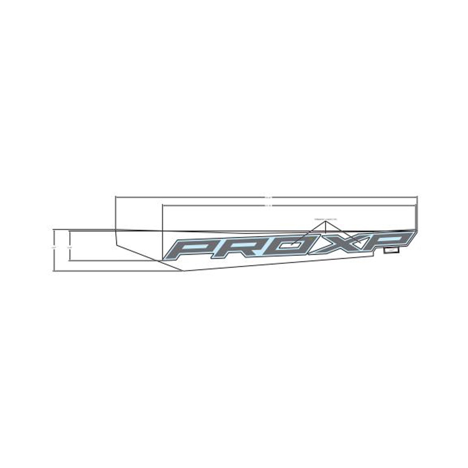 Rear Fender Decal, Lower, Pro XP, Left by Polaris