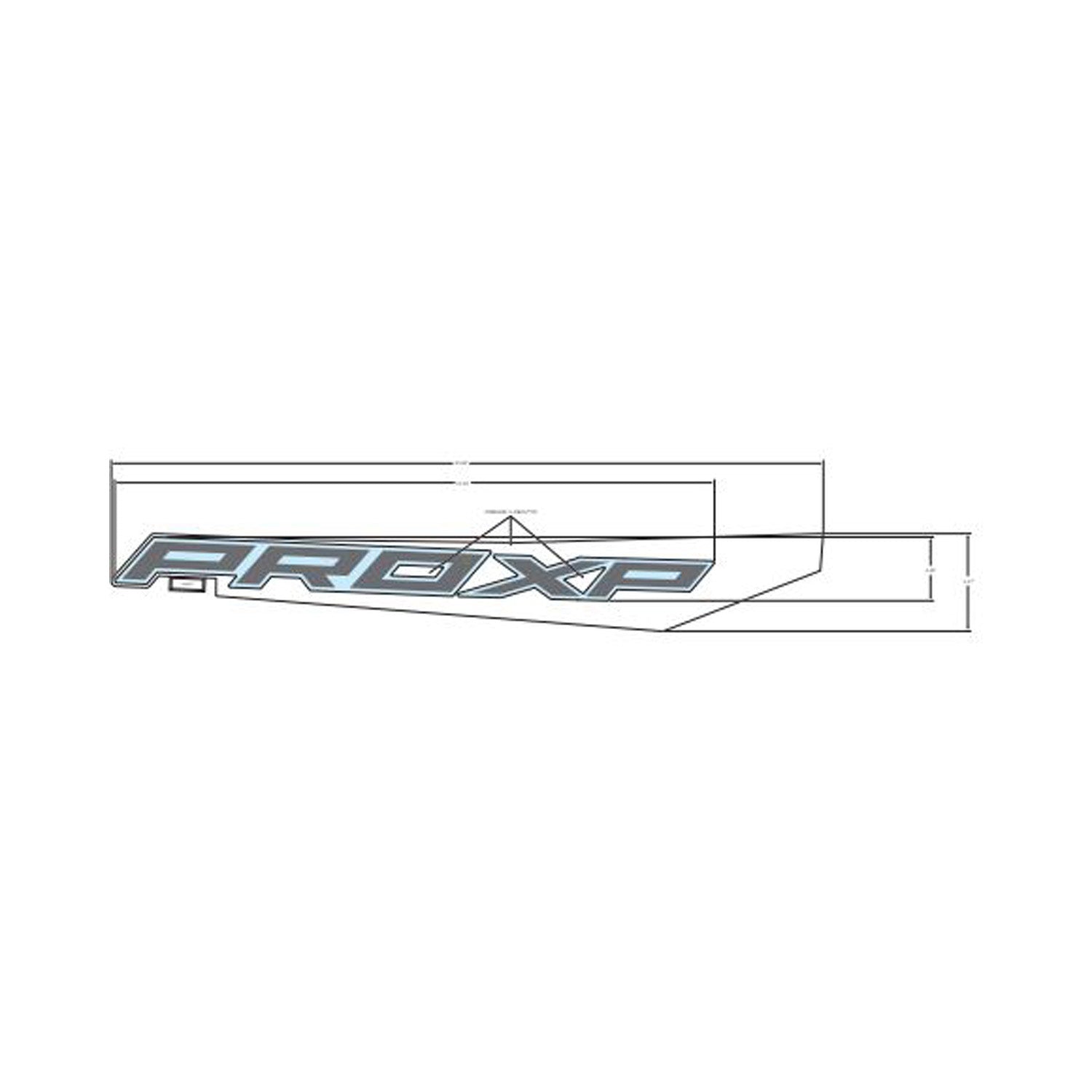 Rear Fender Decal, Lower, Pro XP, Right by Polaris