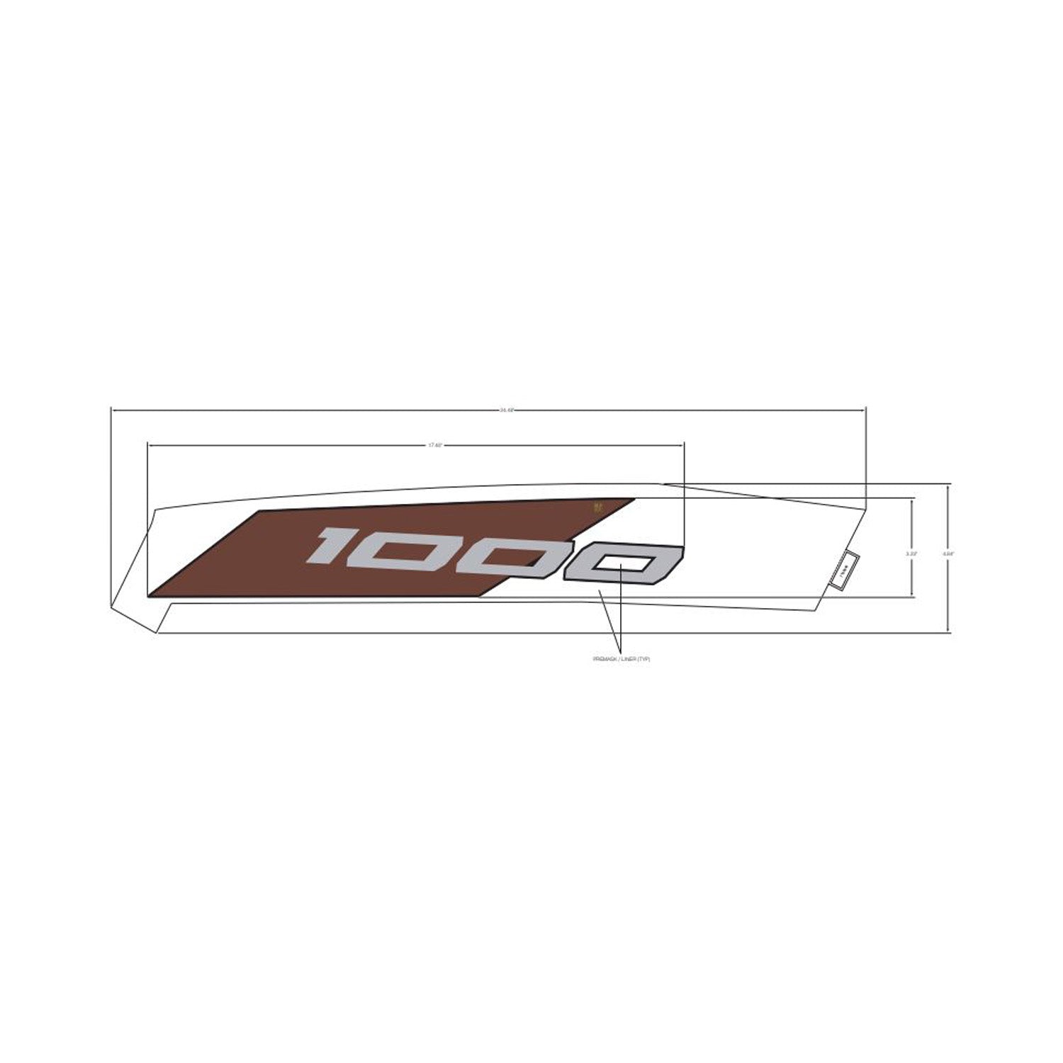 Front Fender Decal, Upper, Right by Polaris