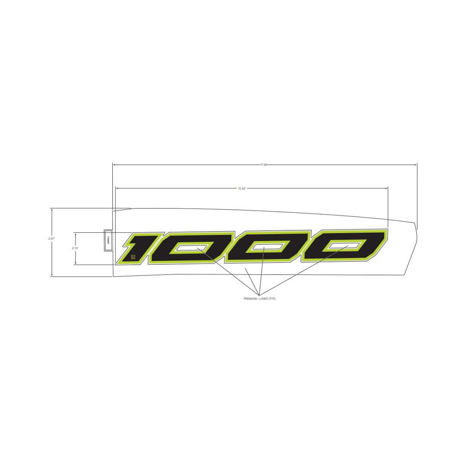 Front Fender Decal, Upper, Left by Polaris