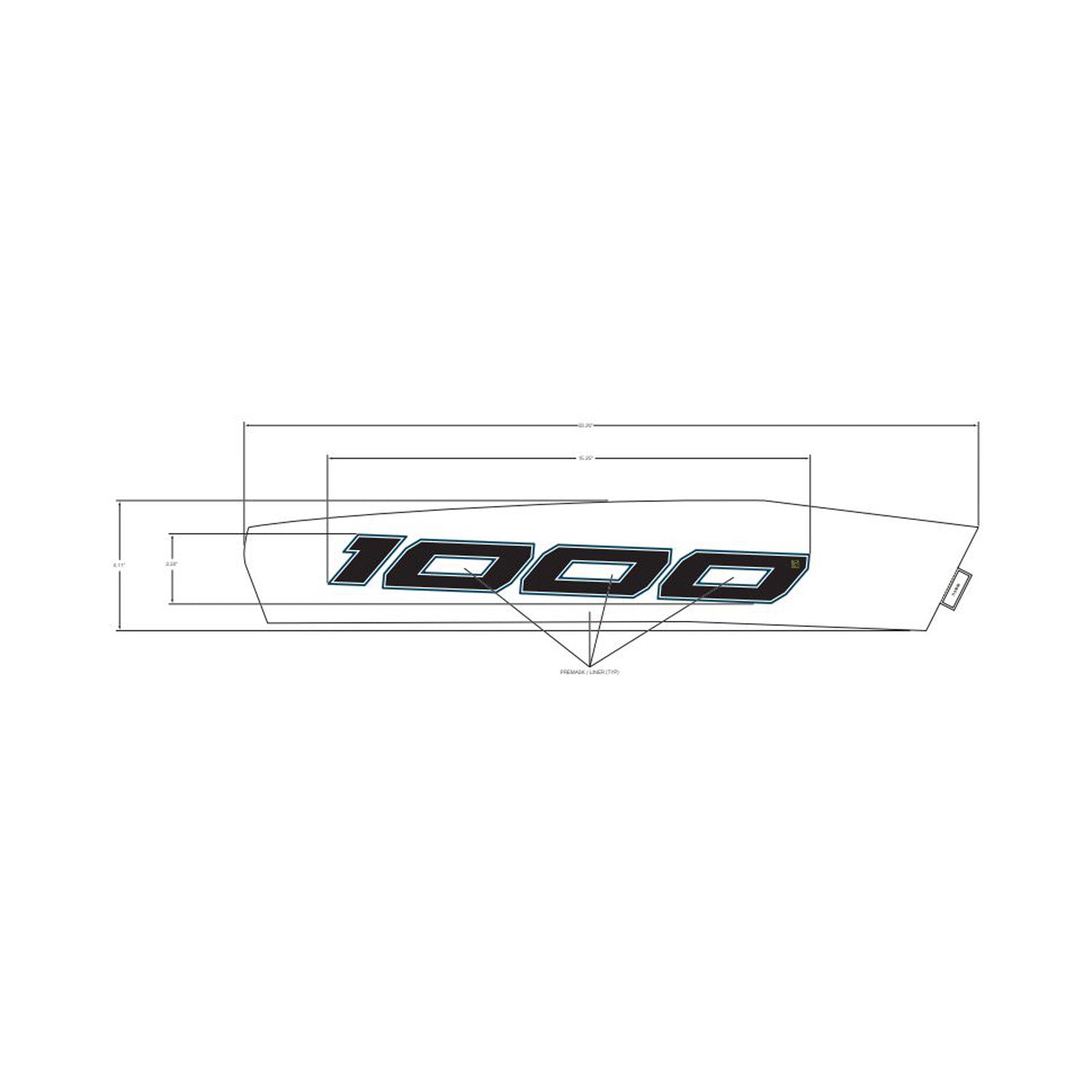 Front Fender Decal, Upper, Right by Polaris