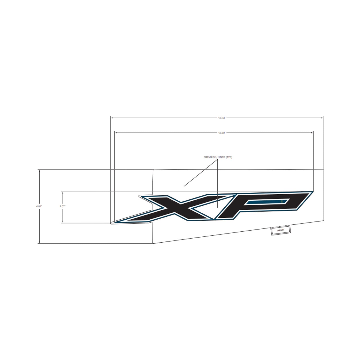 Rear Fender Decal, Upper, Left by Polaris