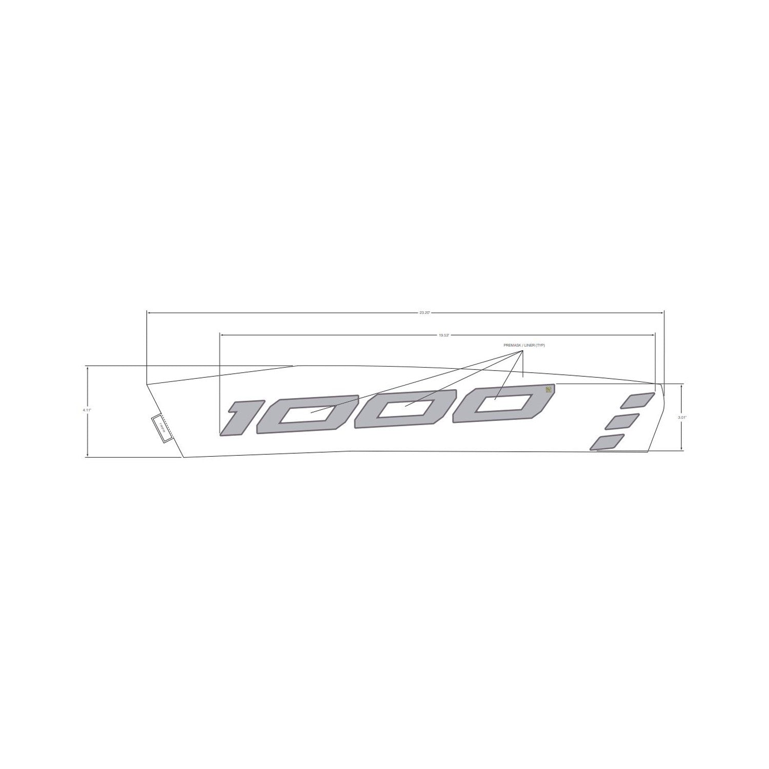 Front Fender Decal, Upper, Left by Polaris