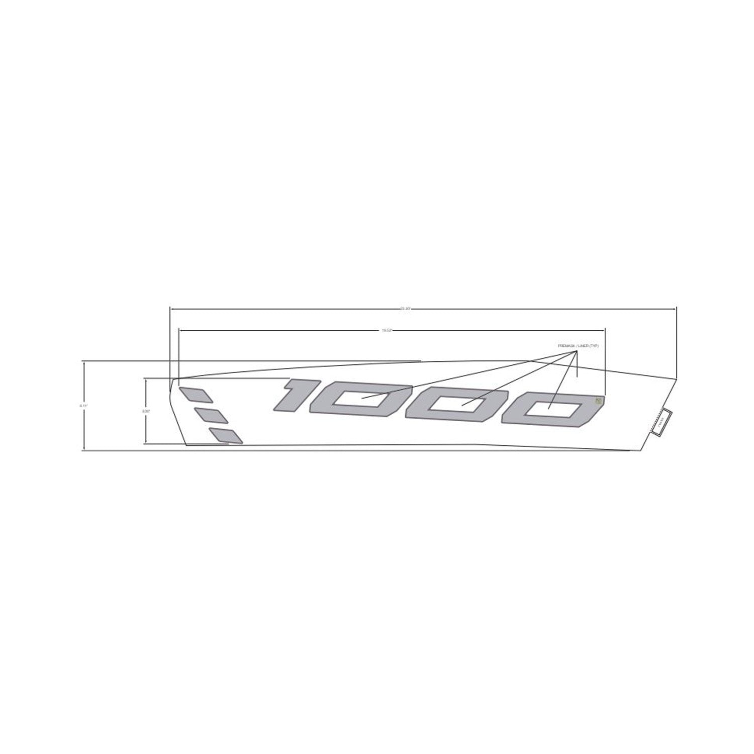 Front Fender Decal, Upper, Right by Polaris