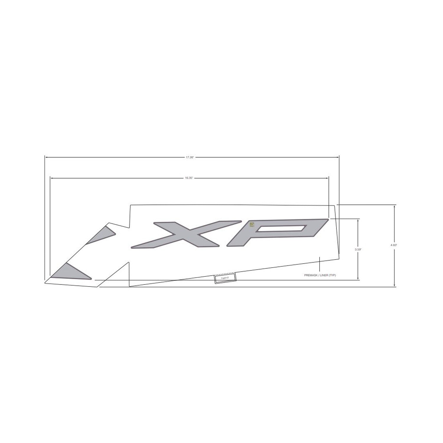 Rear Fender Decal, Upper, Left by Polaris