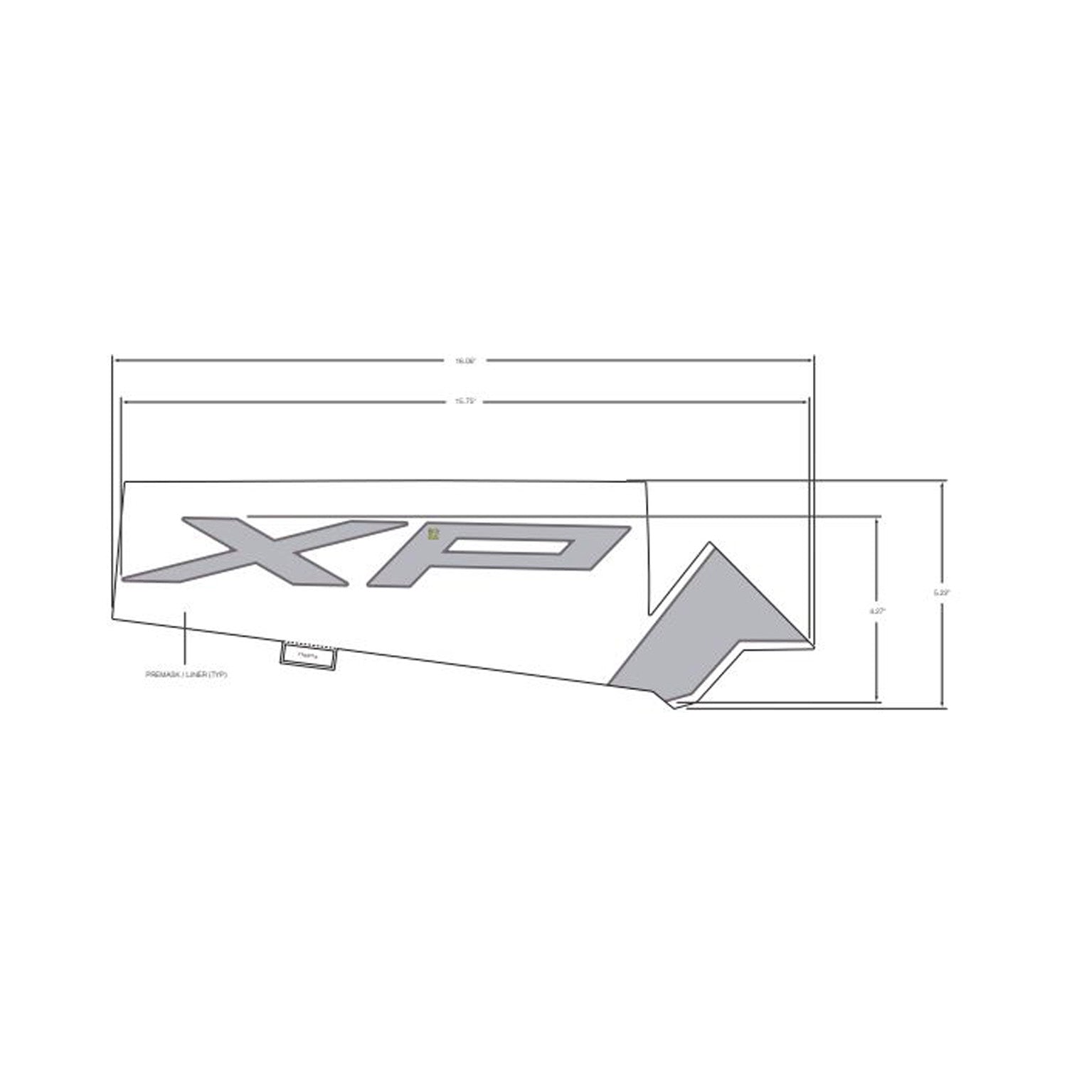 Rear Fender Decal, Upper, Right by Polaris